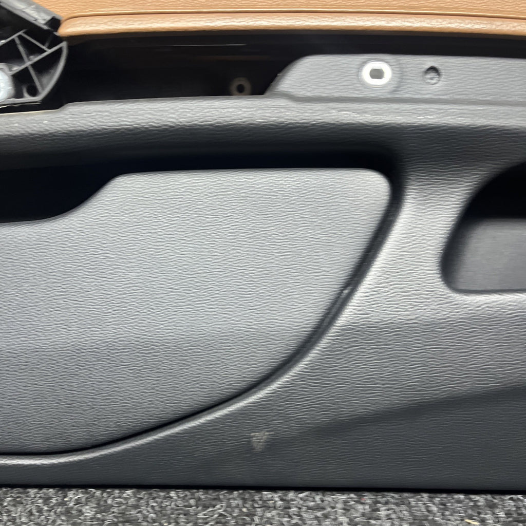 ☑️ 07-13 OEM BMW E93 E92 Front Passenger Door Card Panels SADDLE BROWN LEATHER