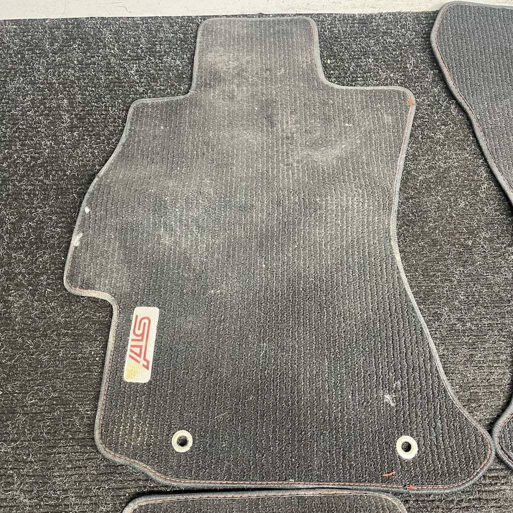☑️ 2015-2021 Subaru WRX STi Carpets Floor Mats Black STi Logo OEM NEW J501SVA100