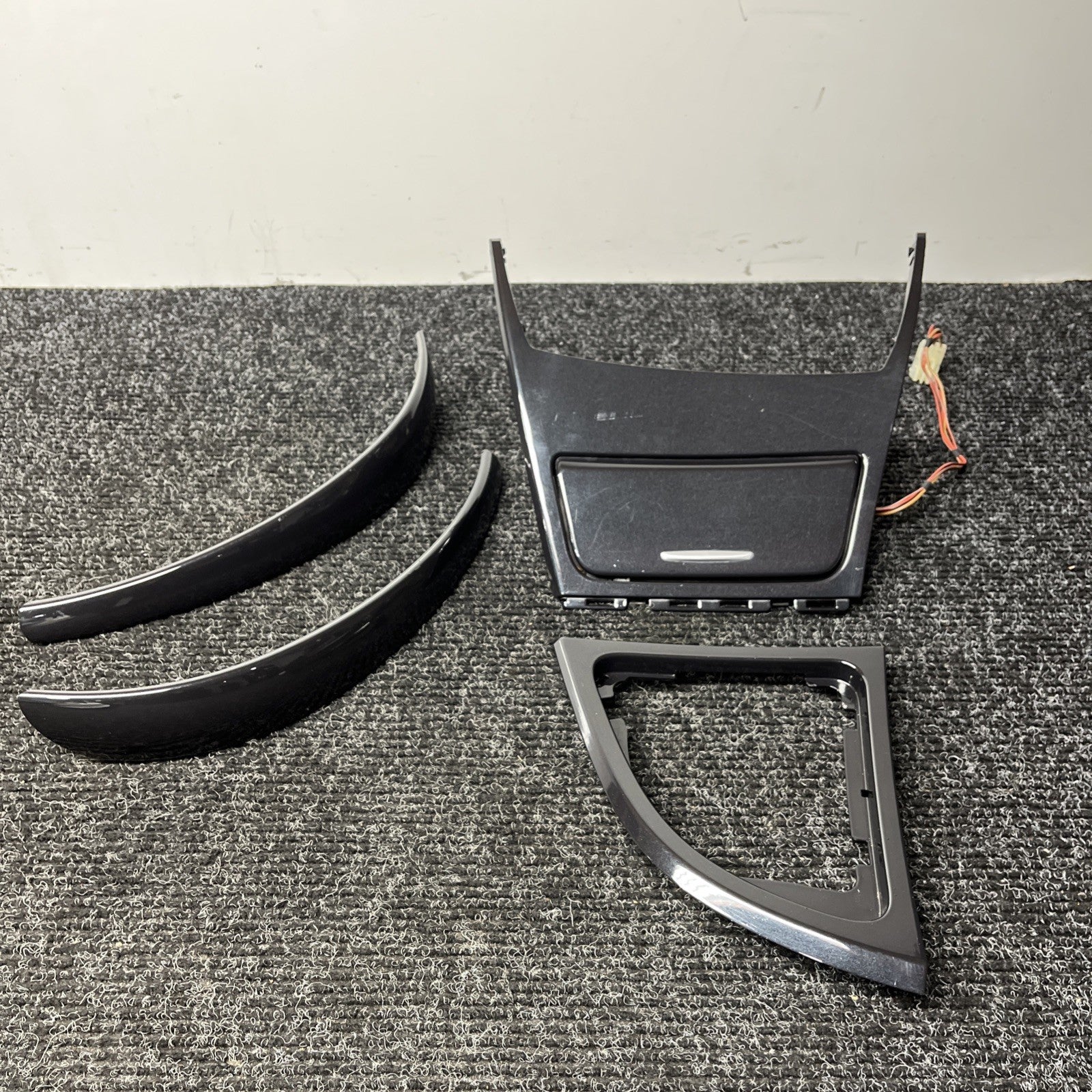 ☑️ 08-13 OEM BMW E82 E88 135 128 Gloss Black Dash Door Interior Trim SET
