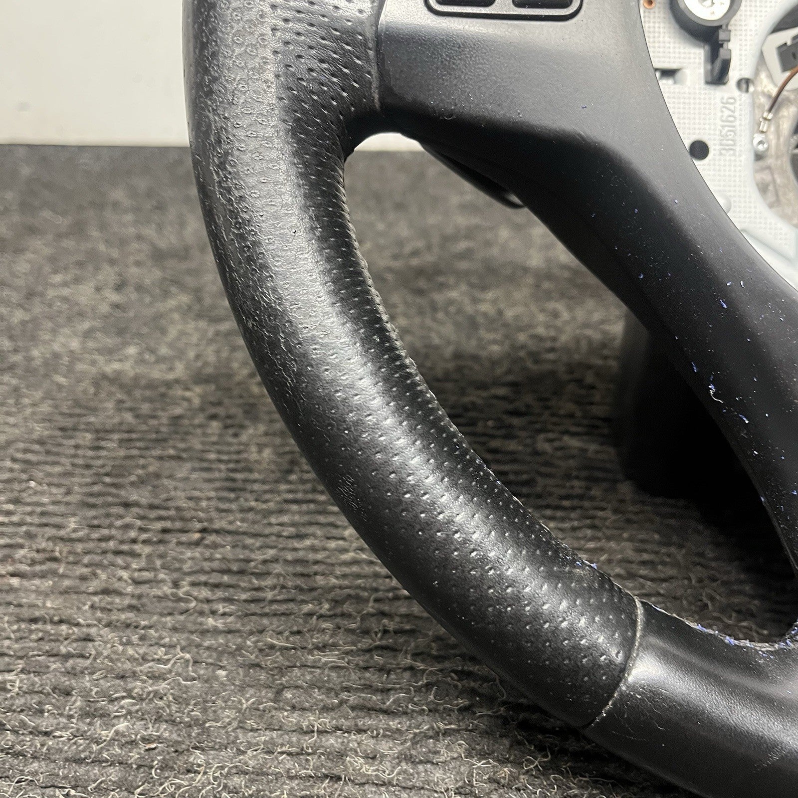 ☑️OEM BMW E82 E88 E90 Steering Wheel M SPORT PERFORATED Black Leather w/Shifters