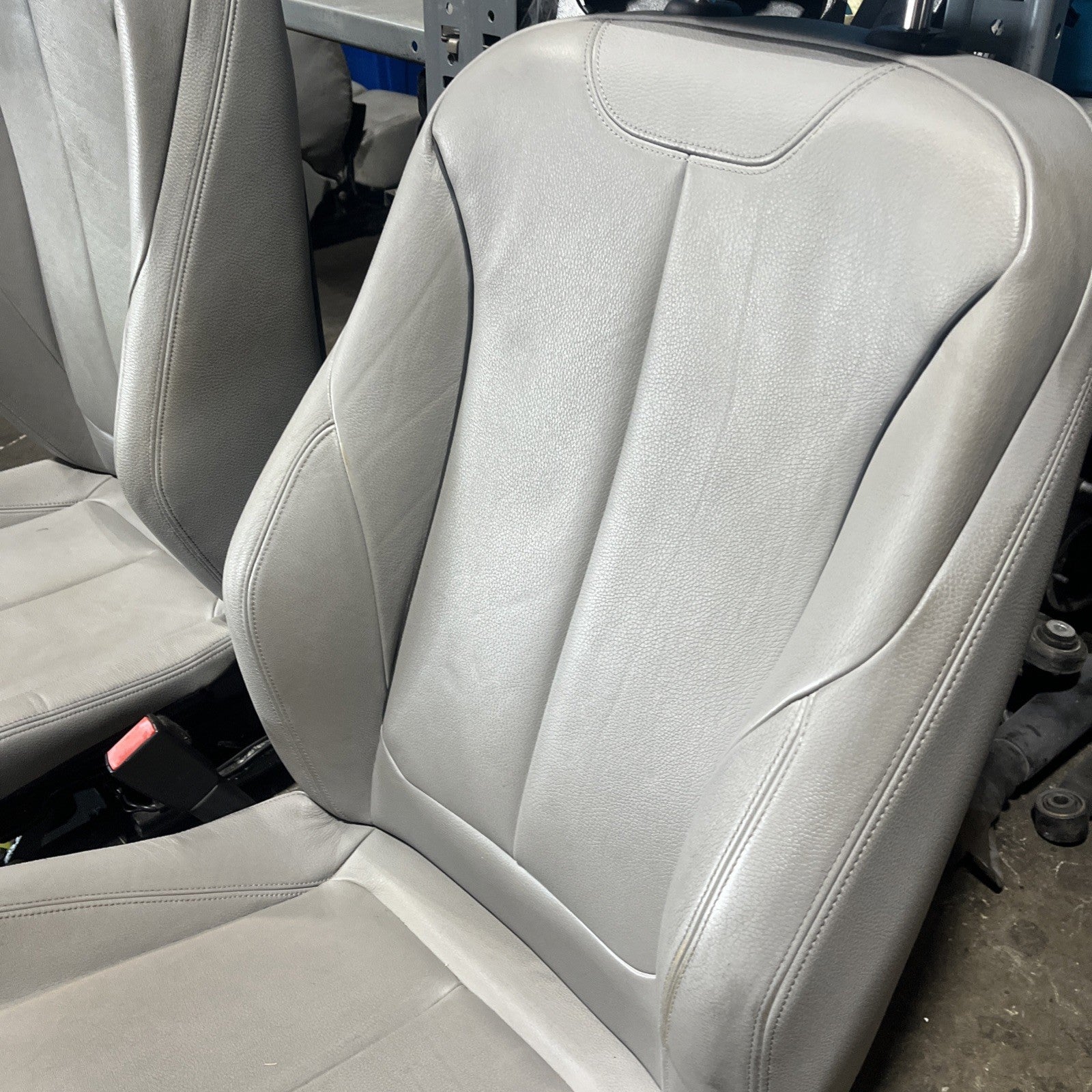 ☑️ BMW 2012-2016 F30 FRONT SPORT SEATS PAIR SET OYSTER OEM NON-HEATED