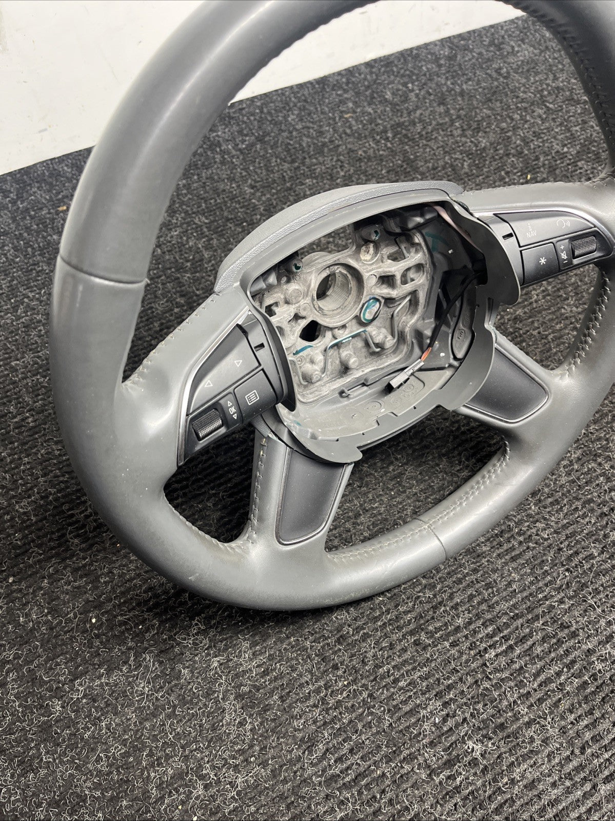 ☑️ 2013-2017 AUDI A4 S4 AllRoad Q5 SQ5 Q7 STEERING WHEEL 4 SPOKE 4L0419091AC OEM
