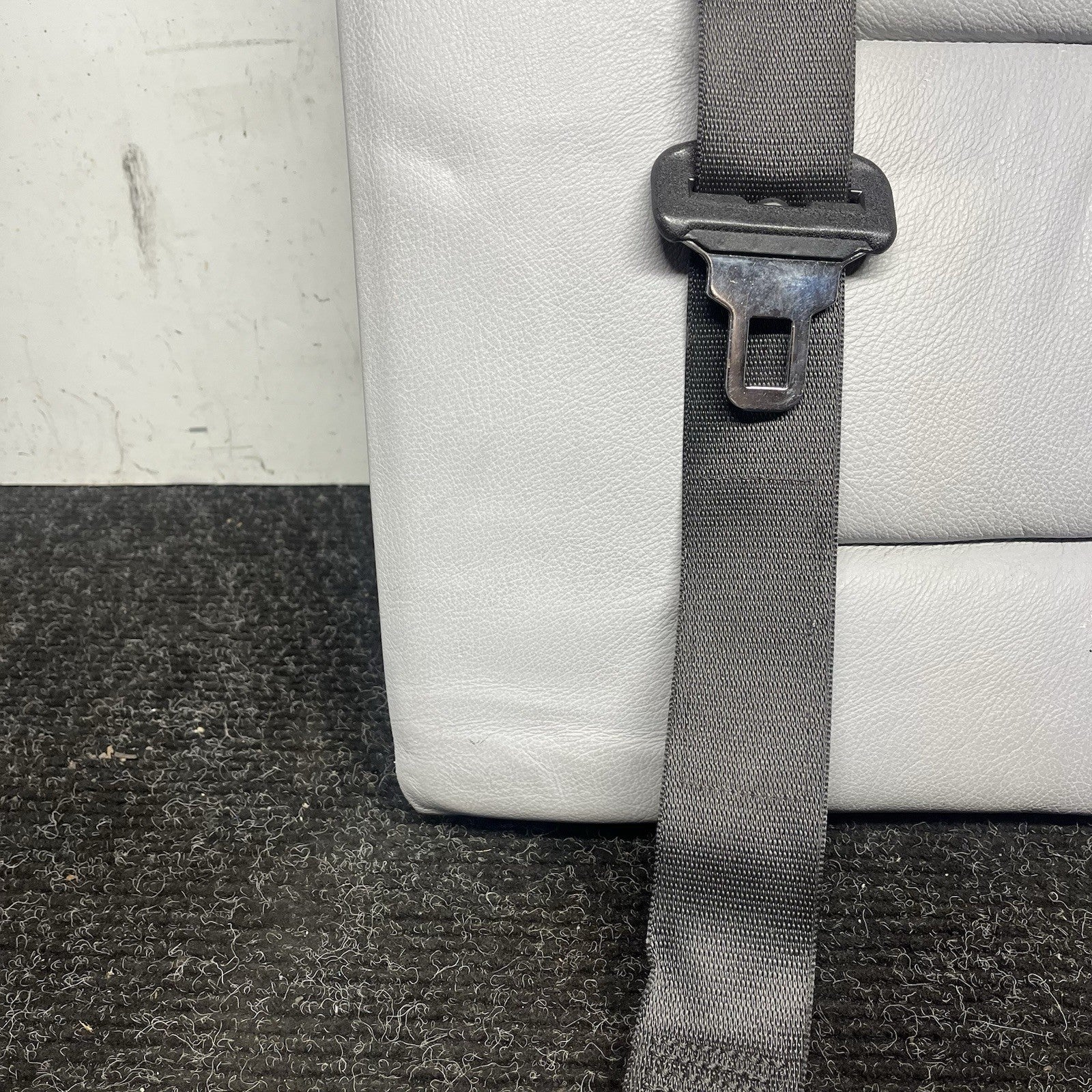 ☑️94-99 BMW E36 3-Series Coupe Sedan Rear Seat Folding Backrest Grey Leather OEM