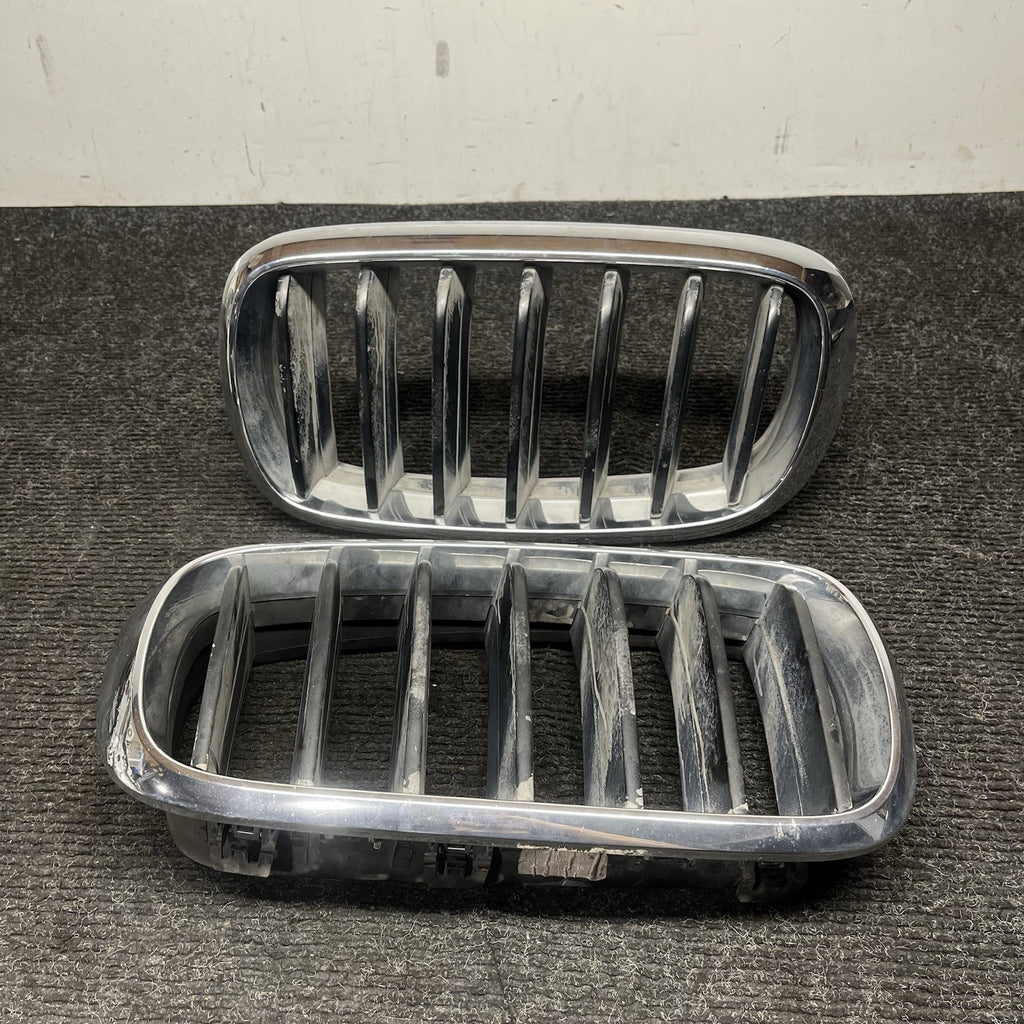 ☑️ 2014-18 BMW X5 F15 KIDNEY GRILLE RIGHT & LEFT 7316076 7316075 OEM