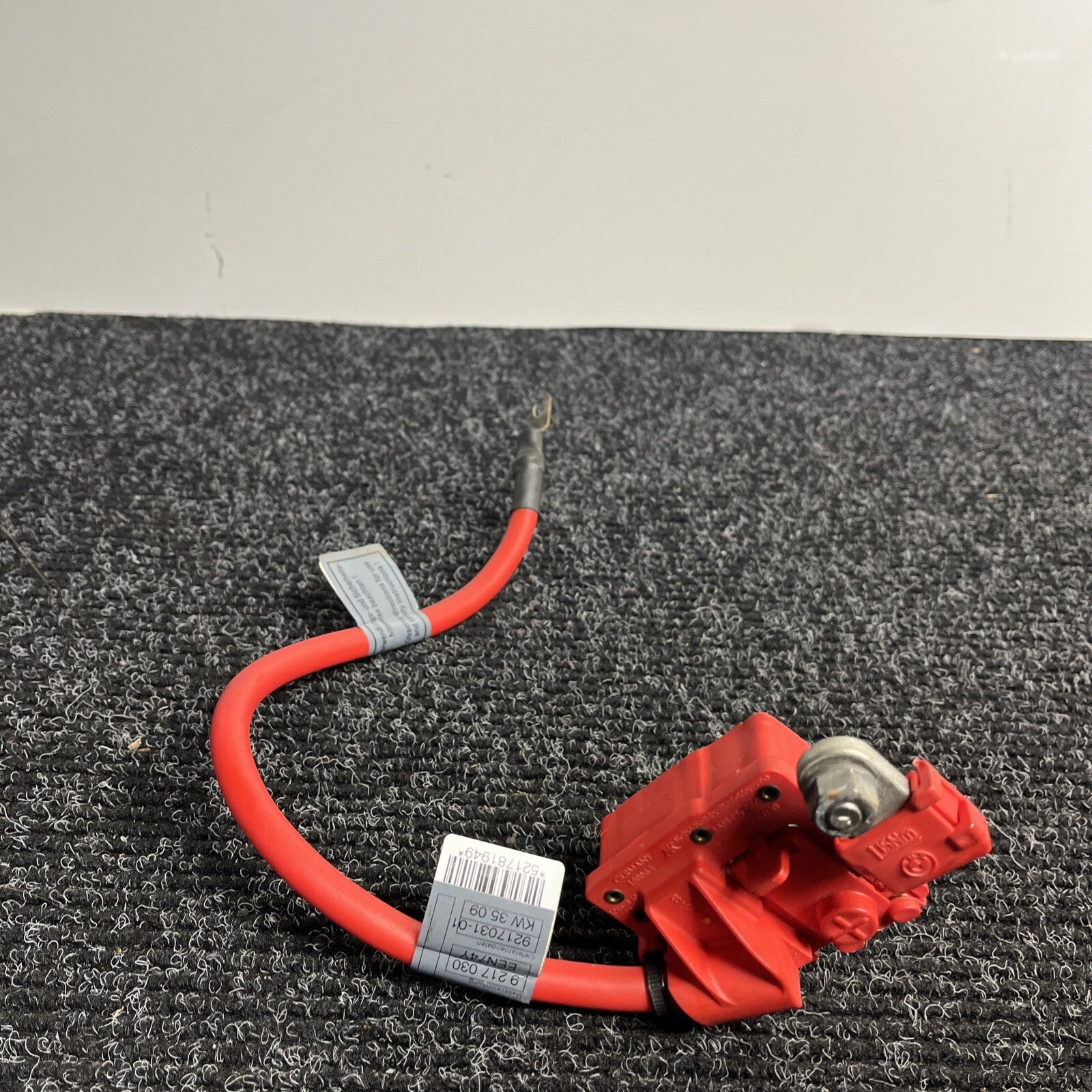 ☑️ 06-13 OEM BMW E82 E90 E92 E88 Battery Plus Pole Terminal Positive Red Cable