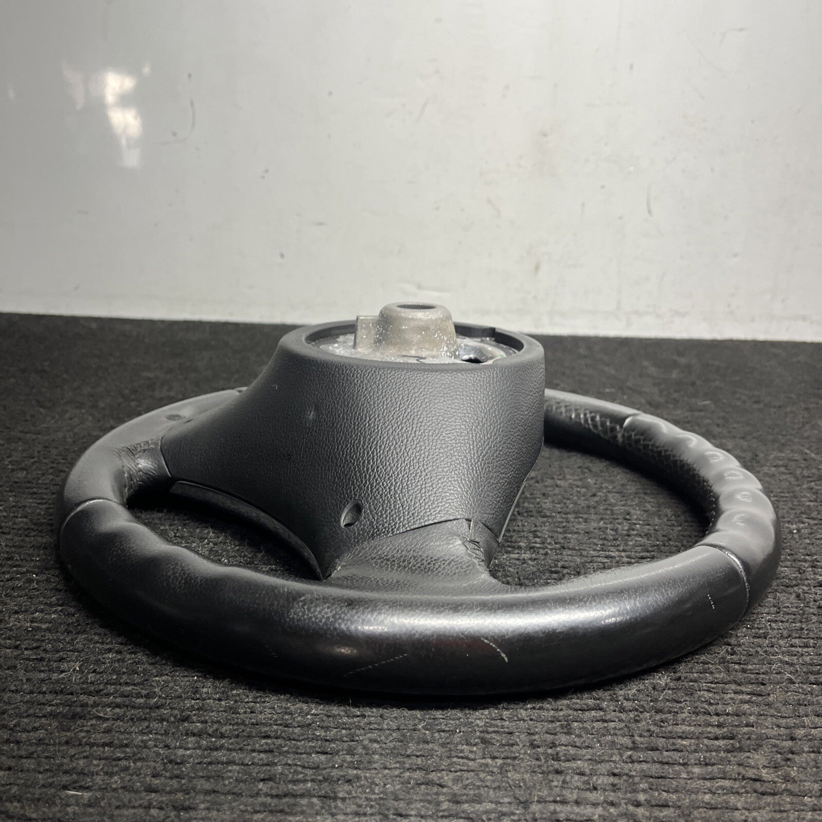 ☑️ 06-10 OEM BMW E92 E93 335 Sport Steering Wheel Black LEATHER w/ Manual