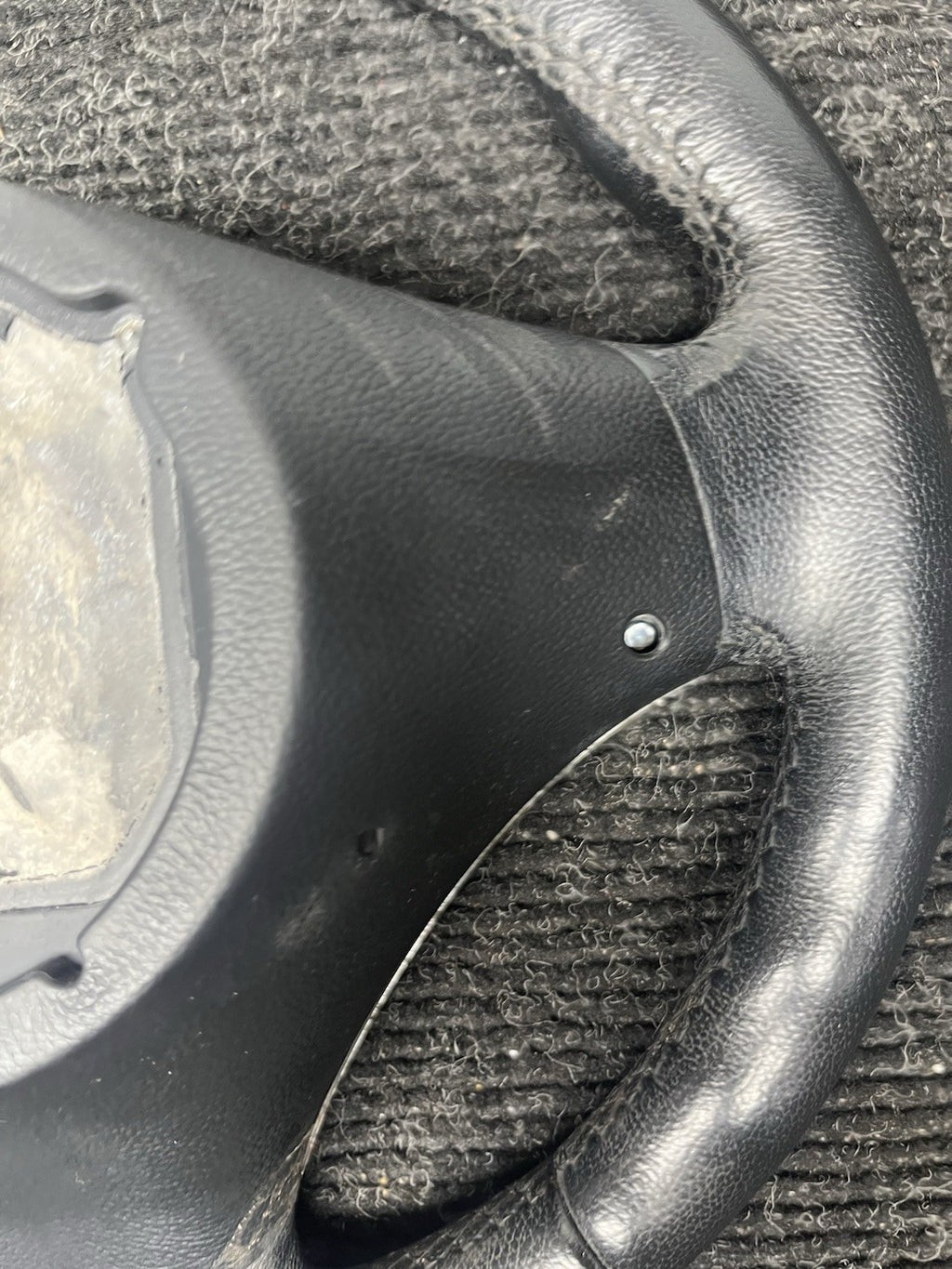 ☑️ 06-10 OEM BMW E92 E93 335 Sport Steering Wheel Black LEATHER Manual