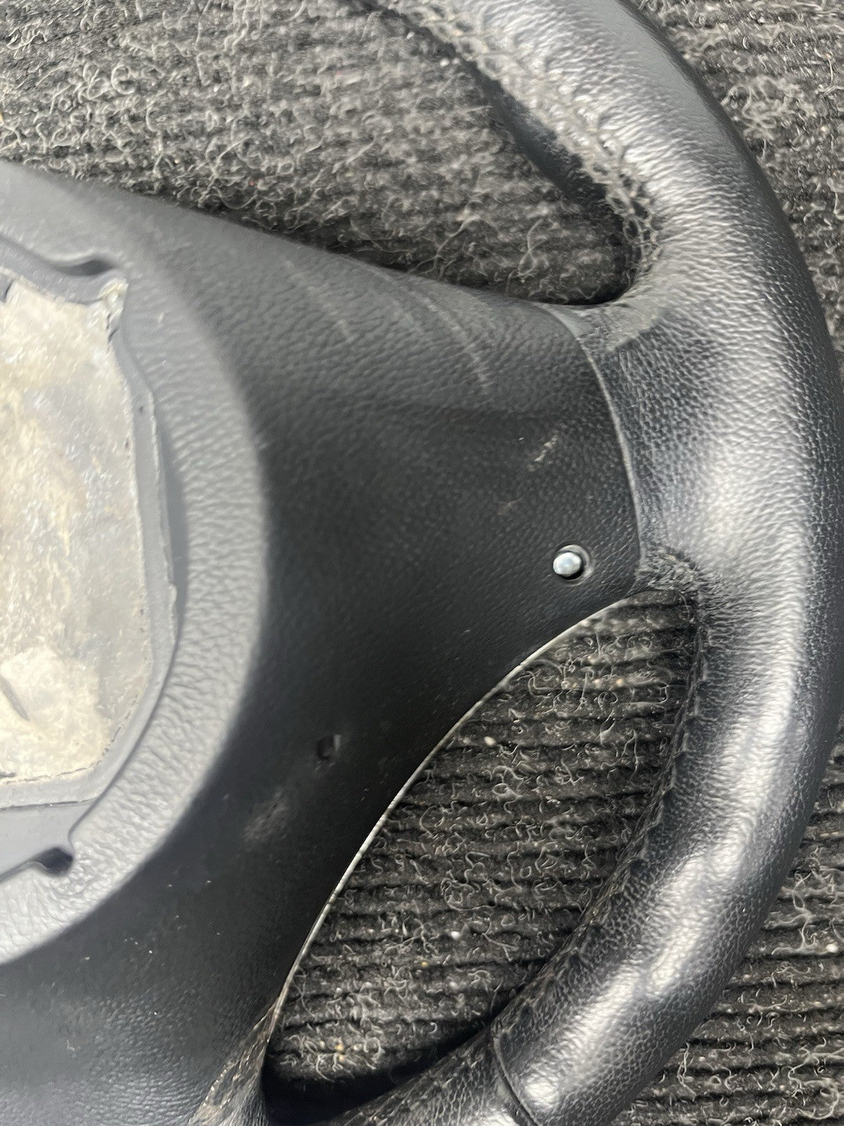 ☑️ 06-10 OEM BMW E92 E93 335 Sport Steering Wheel Black LEATHER Manual