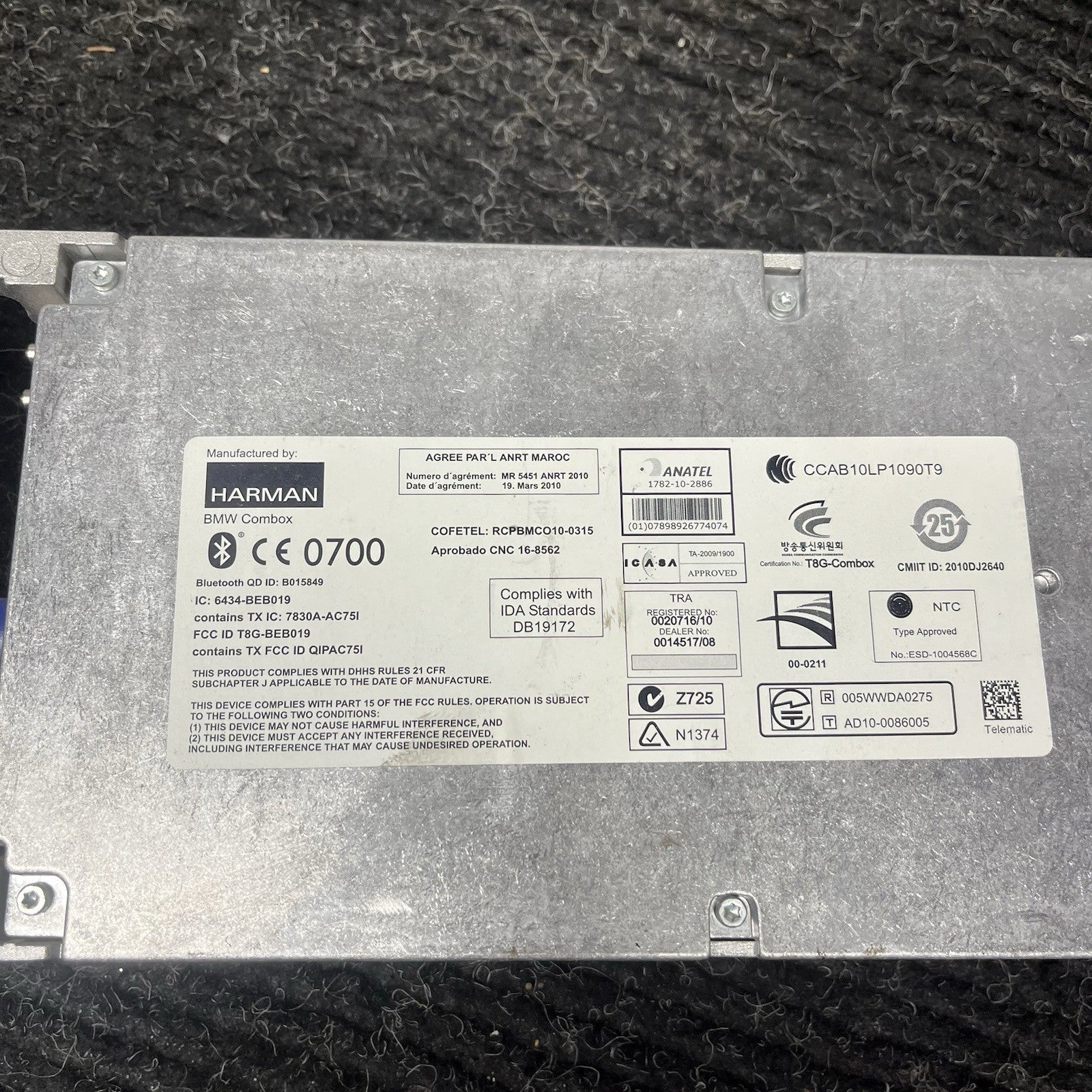 ☑️ 2011-2014 BMW X3 Telematics Communication Control Module 9257153 OEM
