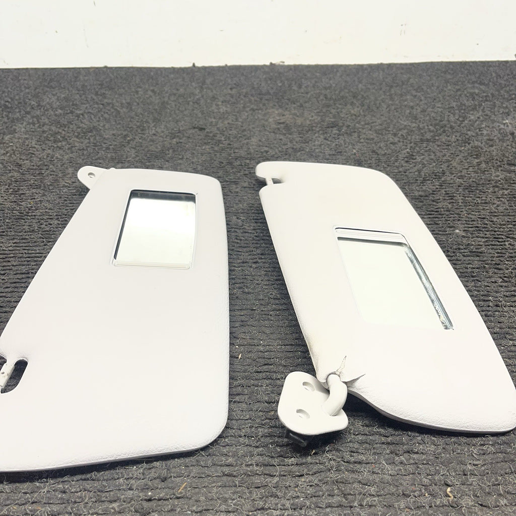 ☑️ 1995-1999 BMW E36 Coupe Sedan Sun Visor Pair Grey Vinyl Left Right OEM
