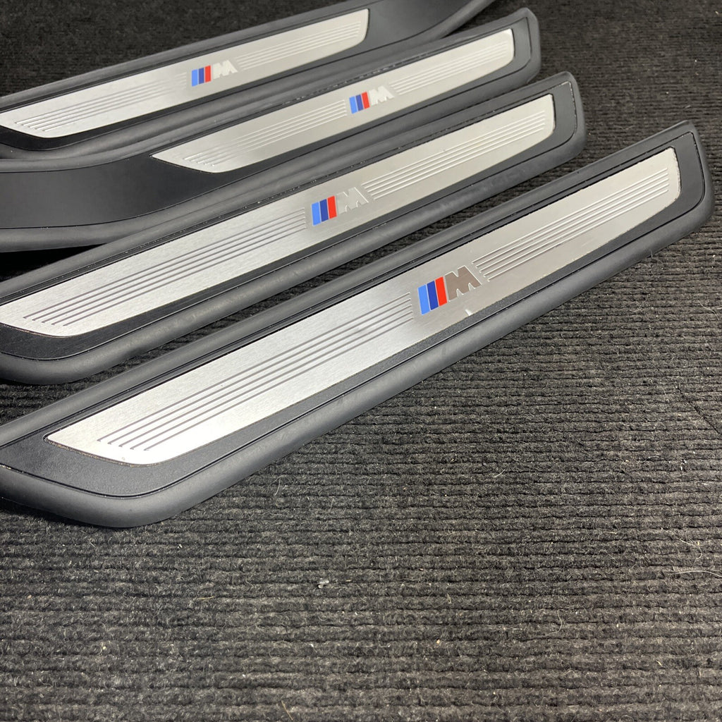 ☑️ 2010 BMW 750i SET OF 4 M SPORT DOOR SCUFF SILL PLATES TRIM COVER OEM