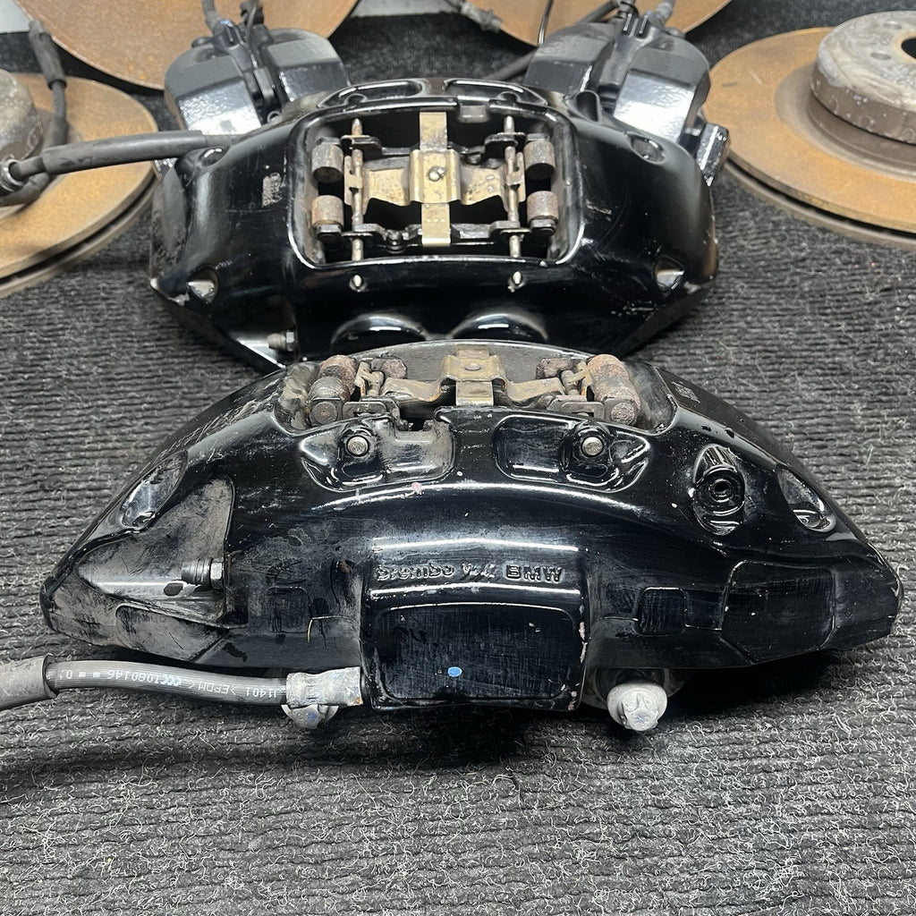 ☑️ BMW E70 X5M X6M (2010-2013) OEM BREMBO BRAKE CALIPER CALIPERS PADS ROTORS SET