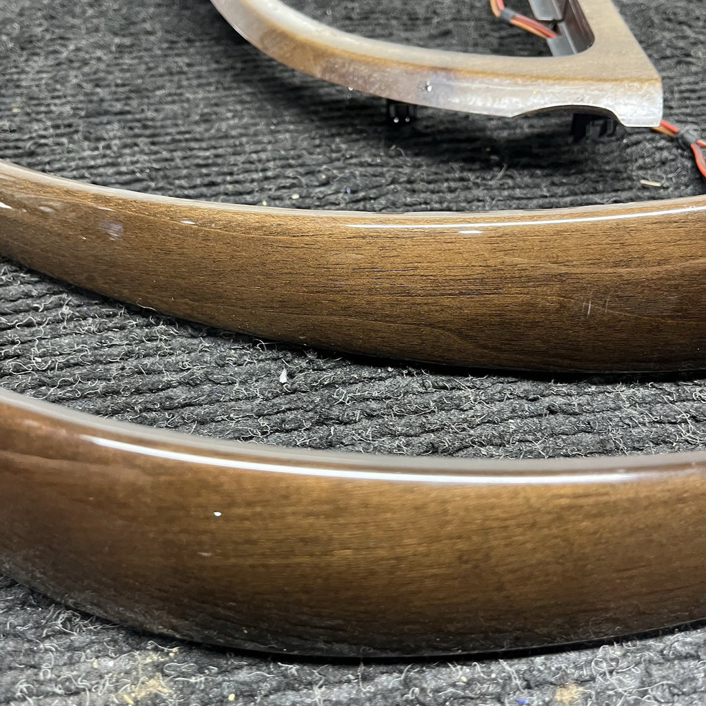 ☑️ 08-13 OEM BMW E82 E88 135 Dash Center Console Door Wood Interior Trim SET