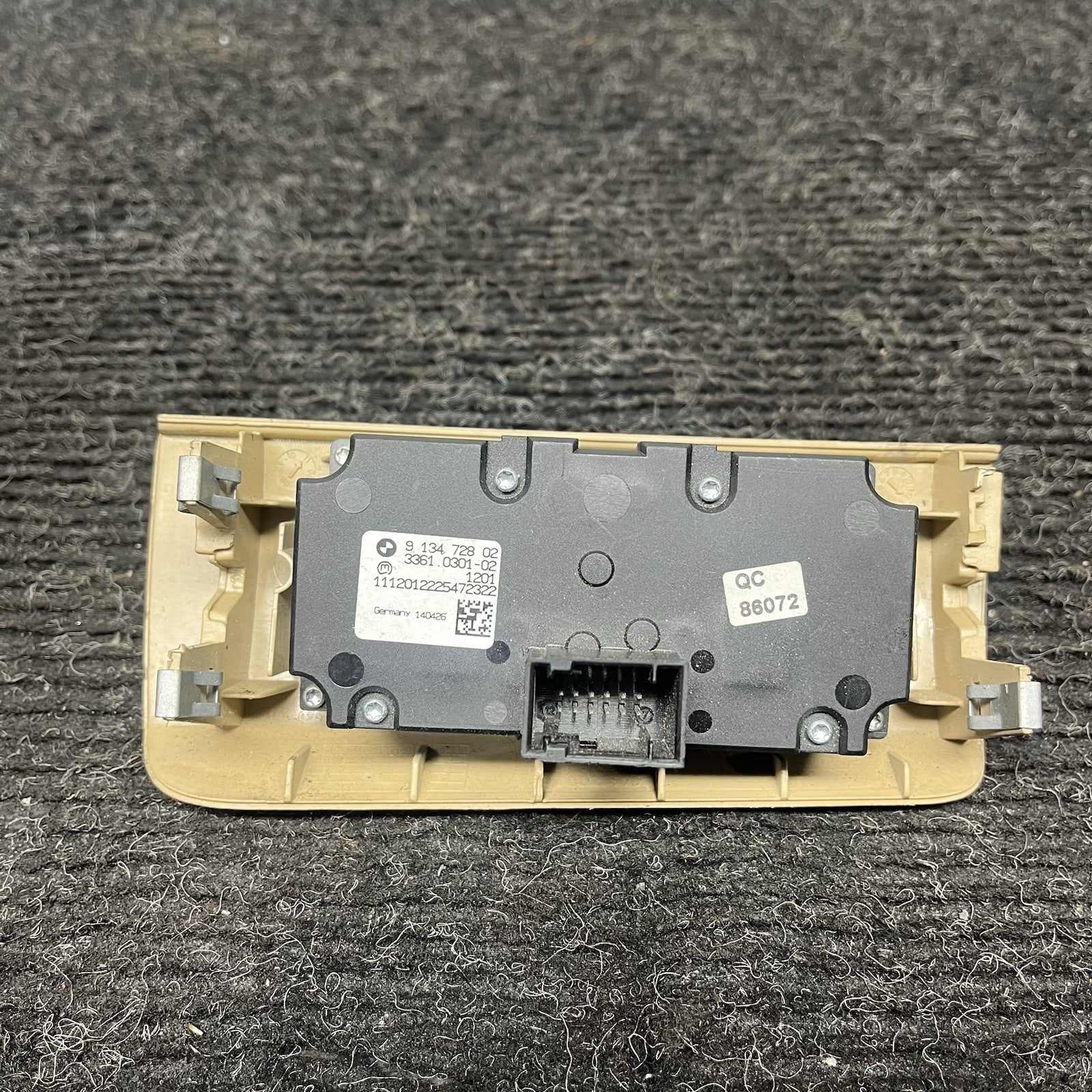 ☑️ 07-13 OEM BMW E92 E93 328 335 Headlight Switch Control Panel Light Tan