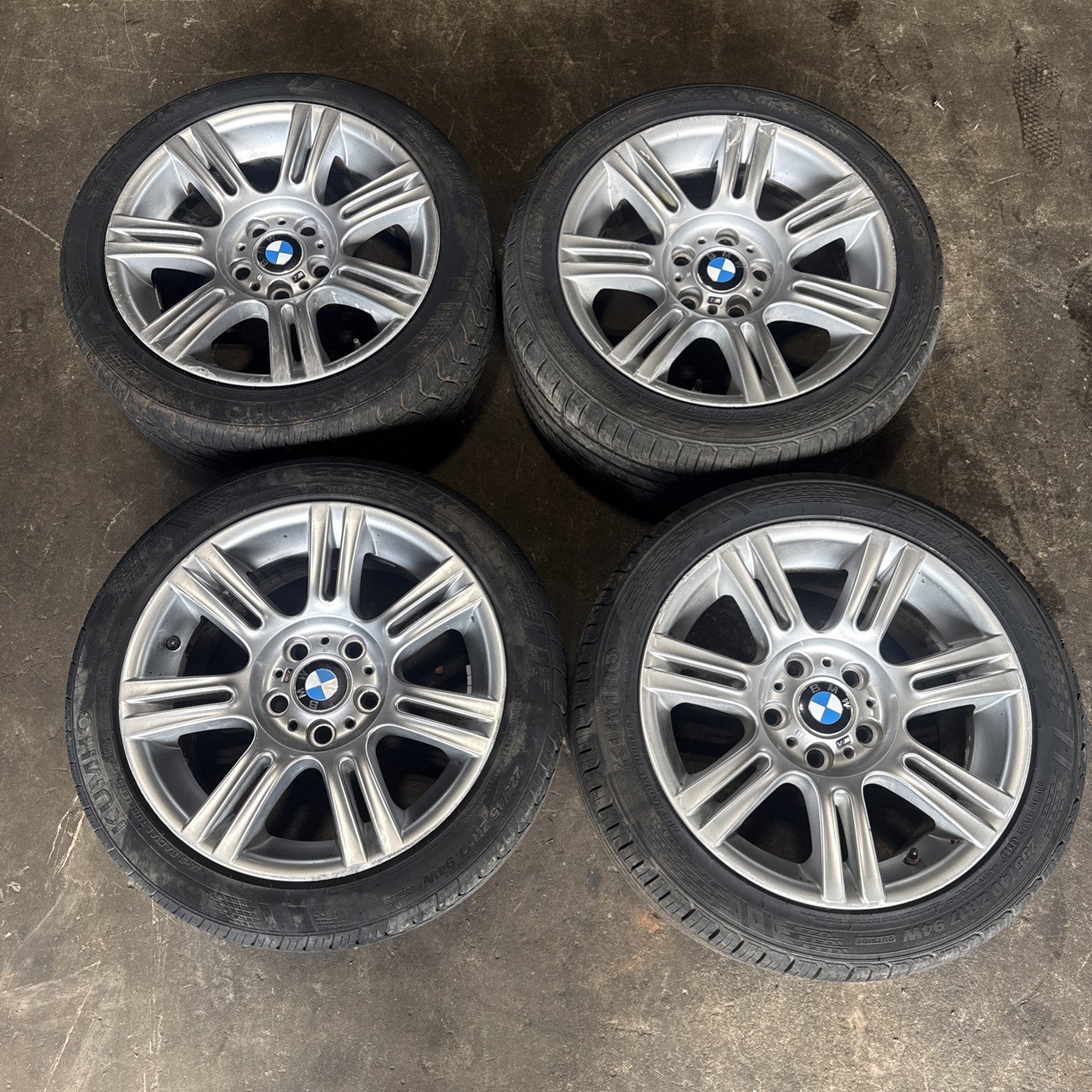 ☑️ BMW 3 Series E90 E91 E92 E93 Complete Set 4x Wheel Rim 17" M Double Spoke 194