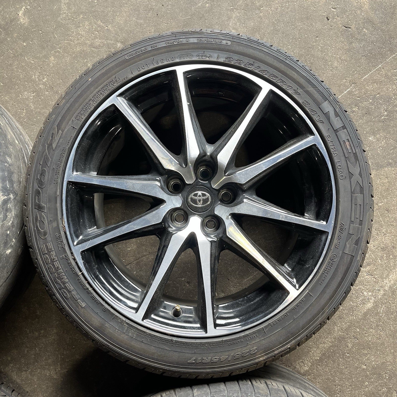 ☑️ 2022-26 Toyota GR86 Base Wheel Set Rim Tire 17” 17x7.5 +48 Offset Factory OEM
