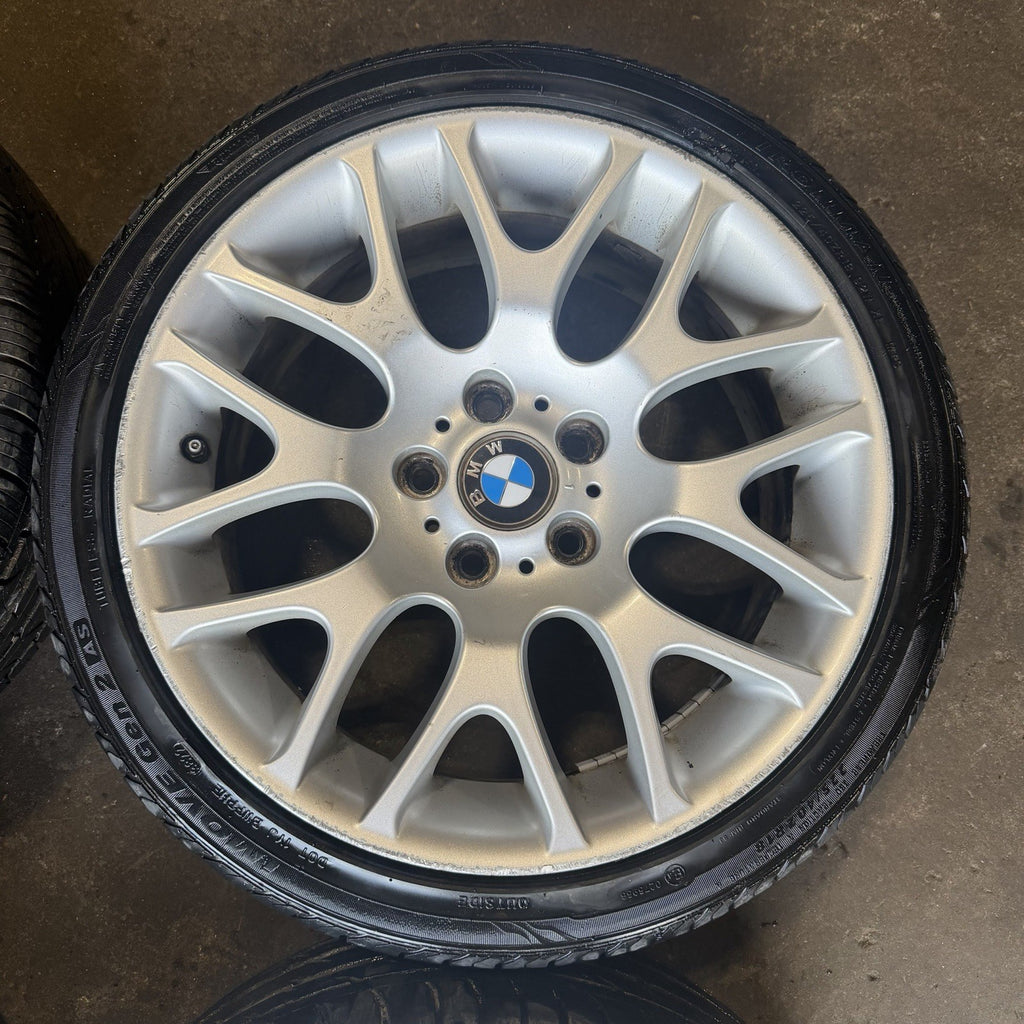 ☑️ 07-12 BMW E92 E90 E93 328i 335is Wheel Rim Tire Set Style 197 Silver BBS OEM