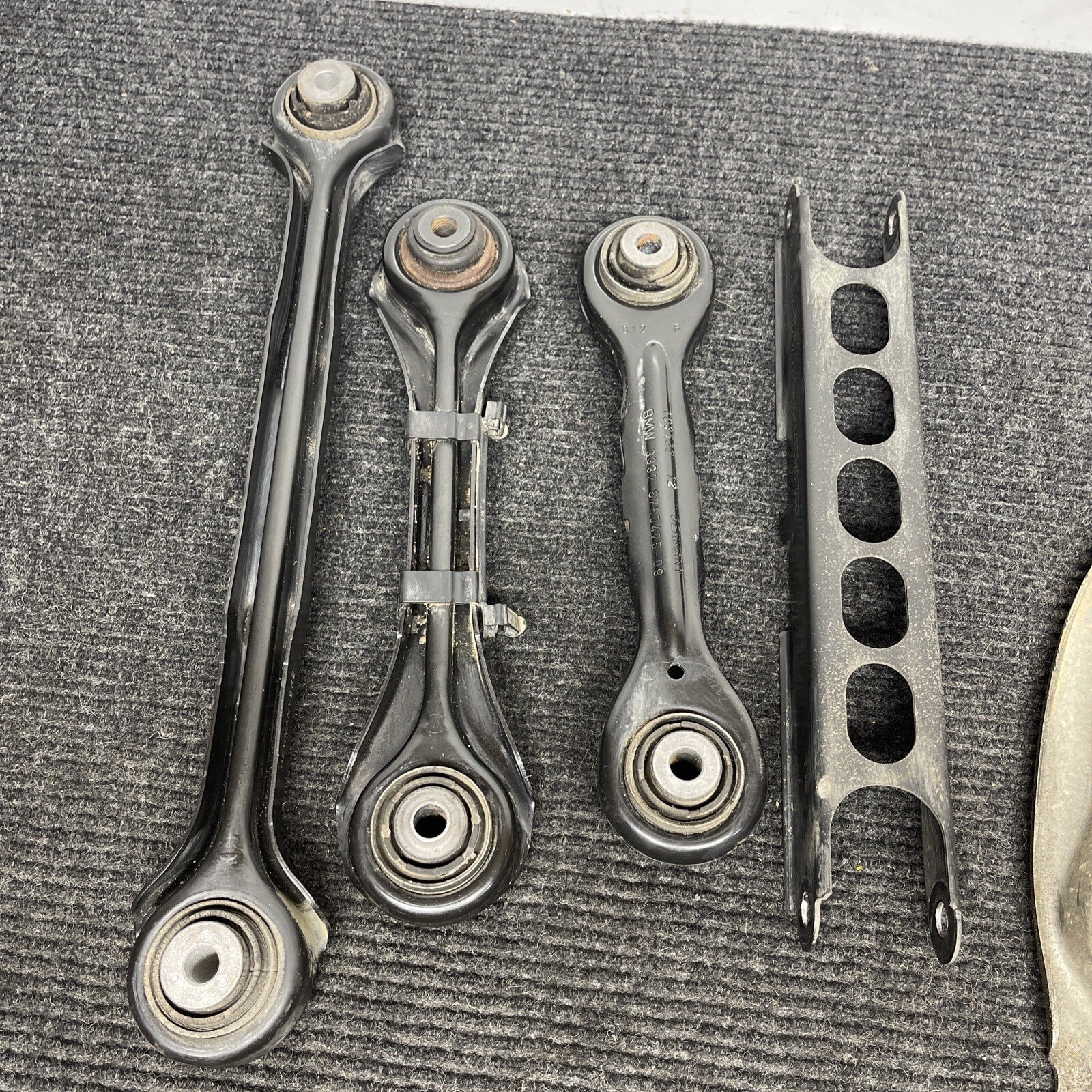 ☑️ OEM BMW E82 E90 E92 Rear Left Lower Upper Suspension Control Arm Wishbone SET