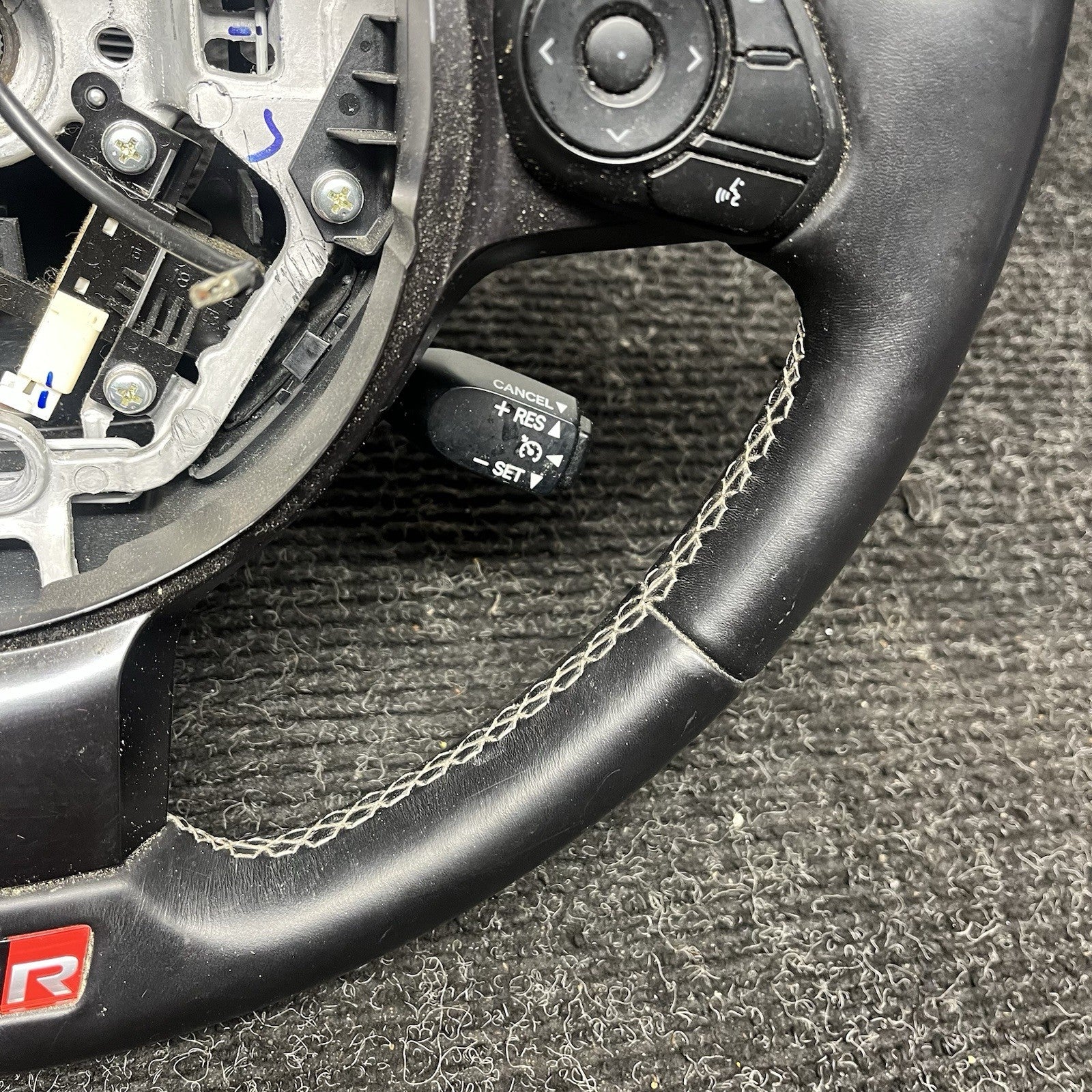 ☑️ 22-24 TOYOTA GR86 STEERING WHEEL LEATHER BLACK OEM MANUAL GS131-16410