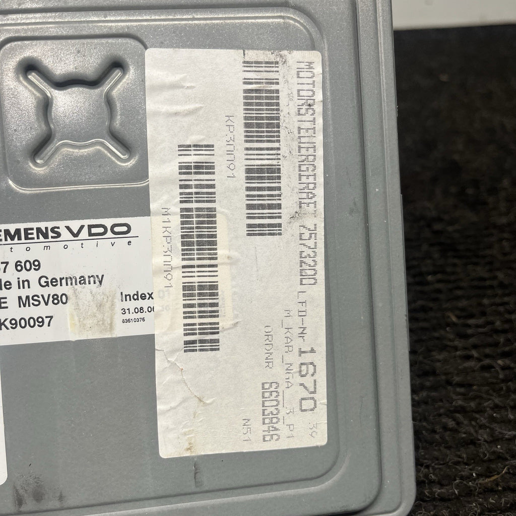 ☑️ BMW E90 F30 E88 DME ECM Engine Control Module ECU N52 7567609 MSV80.0