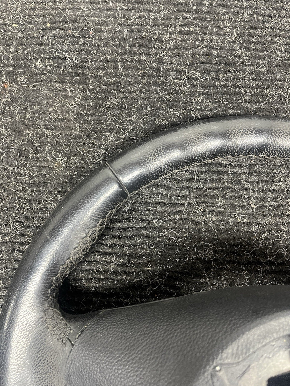 ☑️ 06-10 OEM BMW E92 E93 335 Sport Steering Wheel Black LEATHER Manual