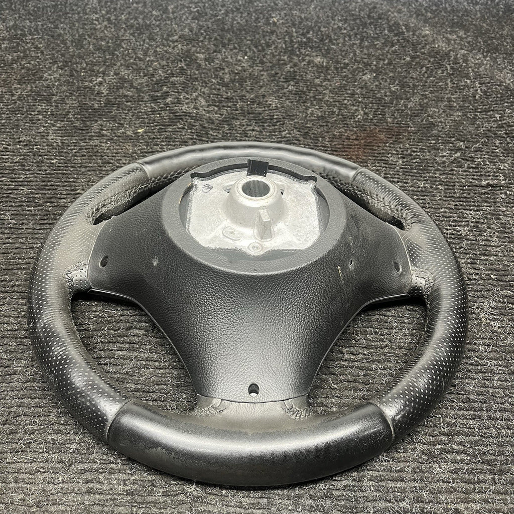 ☑️ 06-10 OEM BMW E92 E93 335 Sport Steering Wheel Black LEATHER w/ Manual