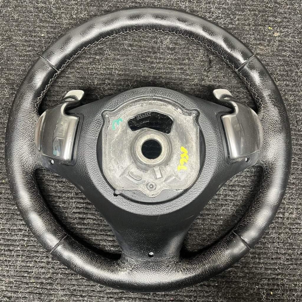 ☑️ 06-10 OEM BMW E92 E93 335 Sport Steering Wheel Black LEATHER w/ Paddles