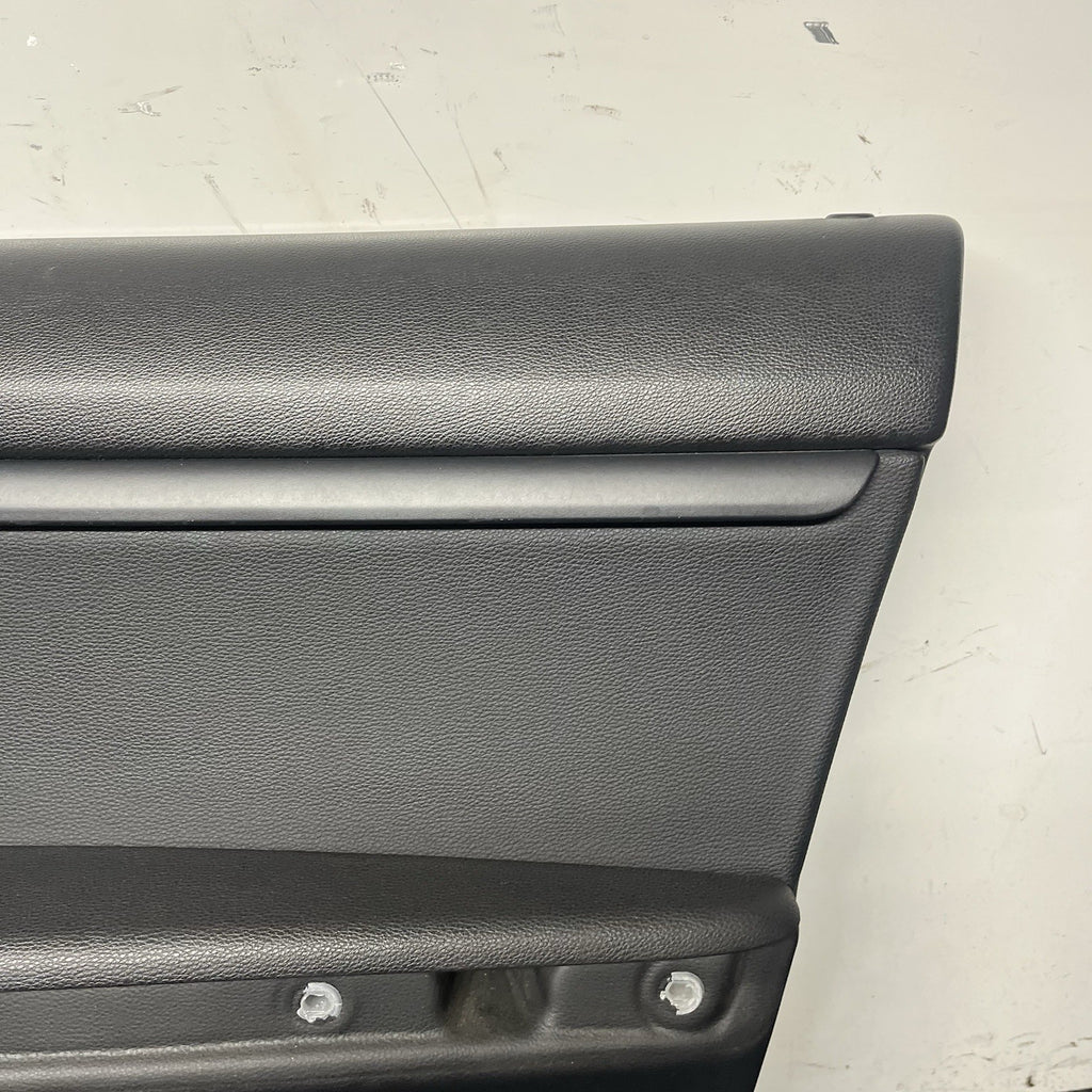 ☑️ 07-13 OEM BMW E93 E92 Front Passenger Door Card Panels Black Dakota LEATHER