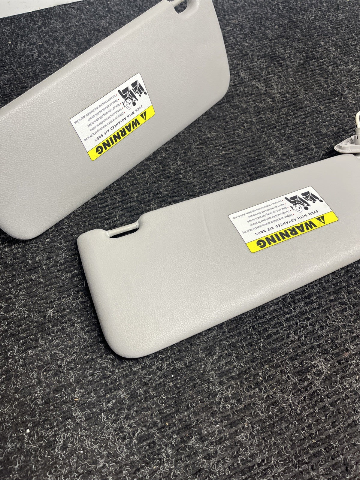 ☑️ 2006-2011 BMW E90 Sun Visor Shade Set Visors Left Right Pair Gray OEM