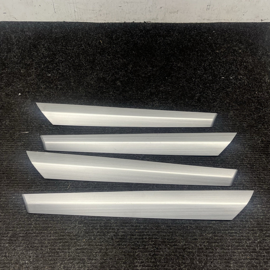 ☑️ 2011-2014 BMW F25 X3 F26 X4 Factory Brushed Aluminum Door Trim Set of 4 OEM