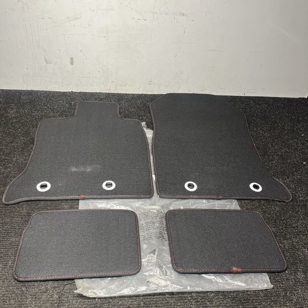 ☑️ 2022-2025 Subaru BRZ OEM Black Carpeted Floor Mats Red Stitching Brand New