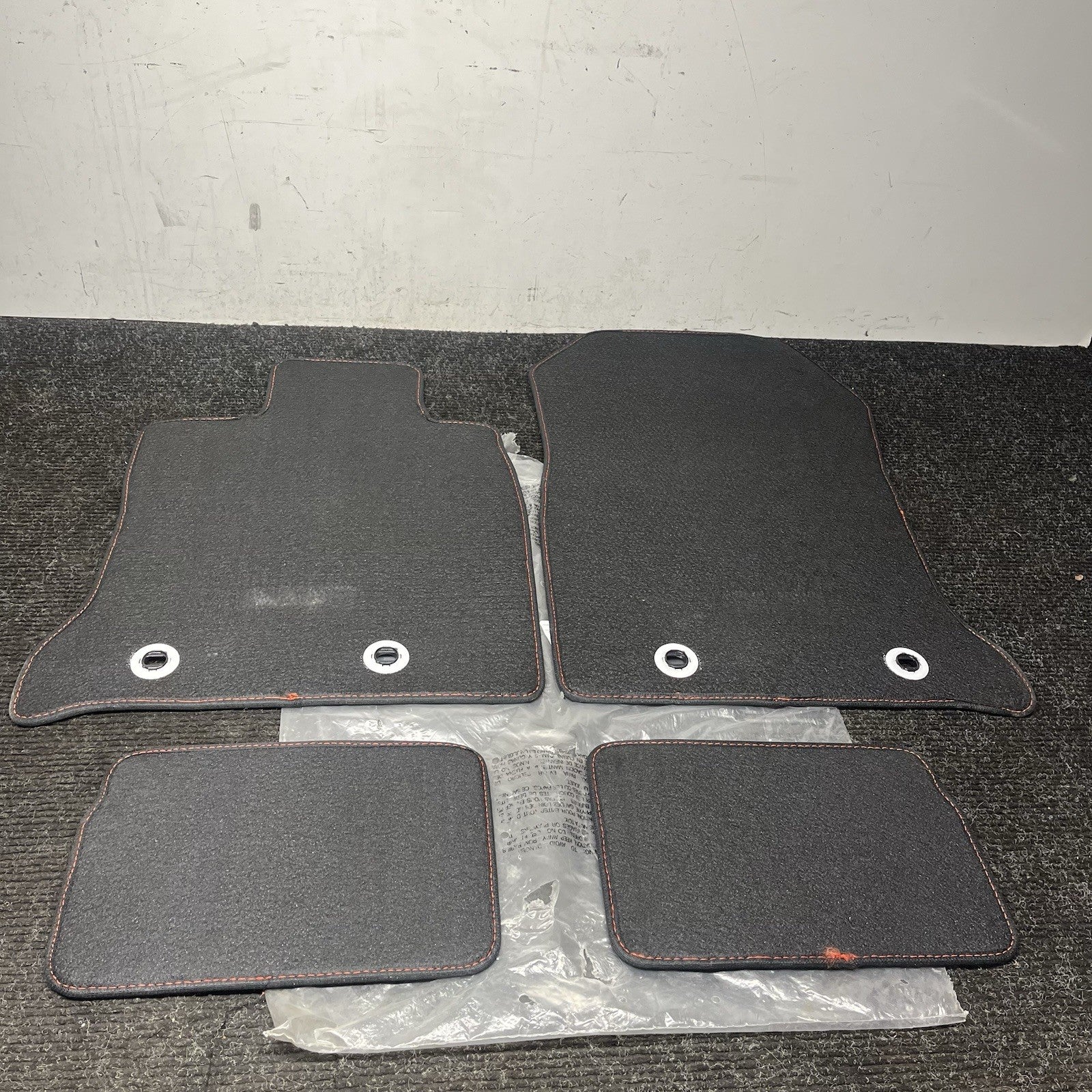 ☑️ 2022-2025 Subaru BRZ OEM Black Carpeted Floor Mats Red Stitching Brand New