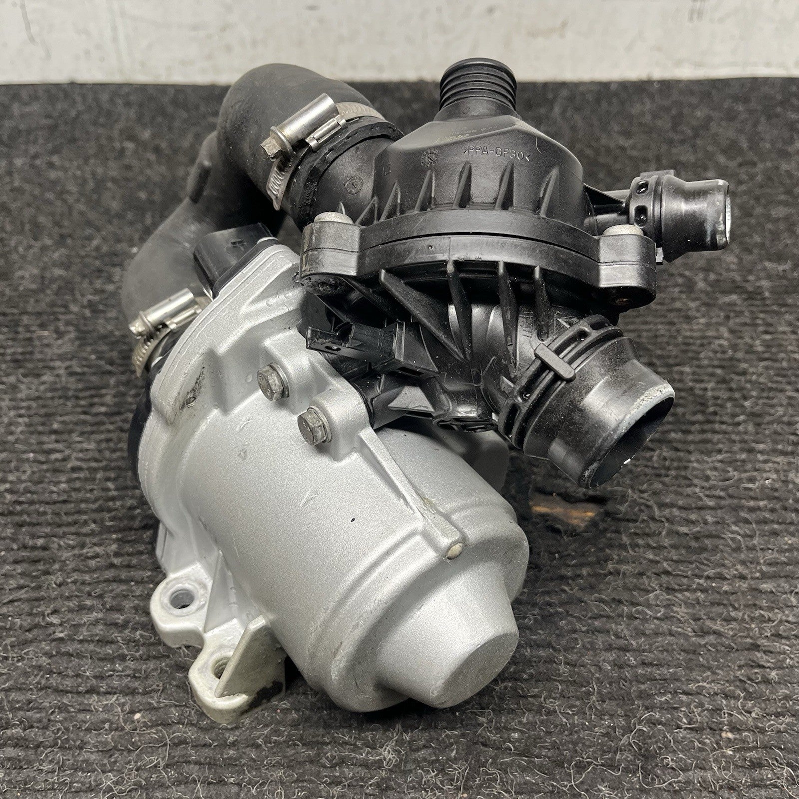 ☑️LOW MILES! BMW E82 E90 E92 F10 N54 N55 Electric Metal Water Pump W/ Thermostat