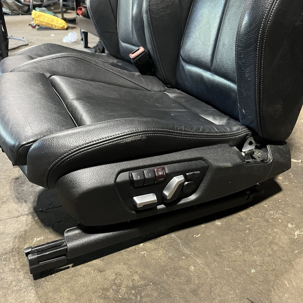 ☑️ OEM BMW F30 F36 FRONT Driver Passenger Seats Sport Heated Black Sensated Pair