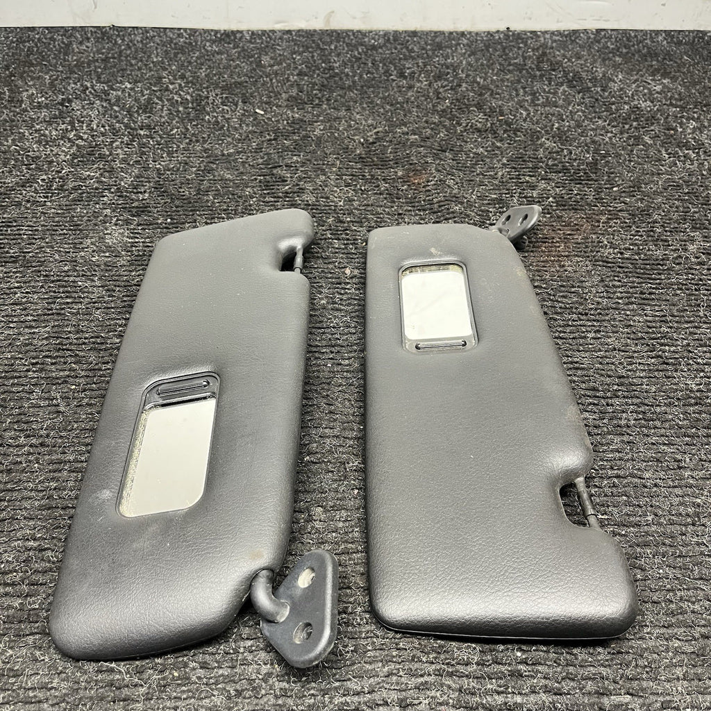 ☑️ 2003 BMW E46 330ci CONVERTIBLE LEFT & RIGHT SUN VISORS SET PAIR BLACK OEM