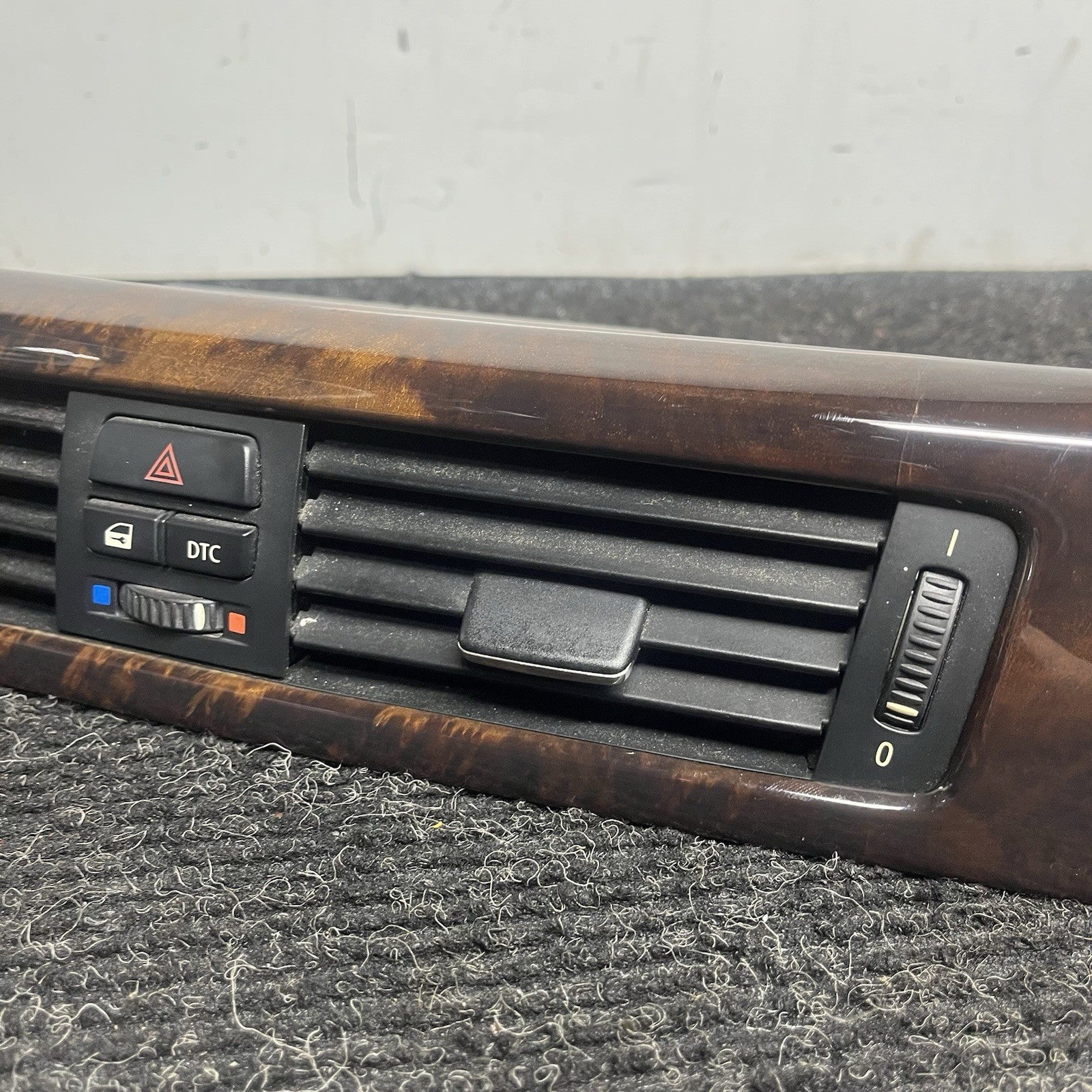 ☑️ 07-10 BMW E92 335i Front Upper Center Dash Board Wood Trim Vent 7132851 OEM
