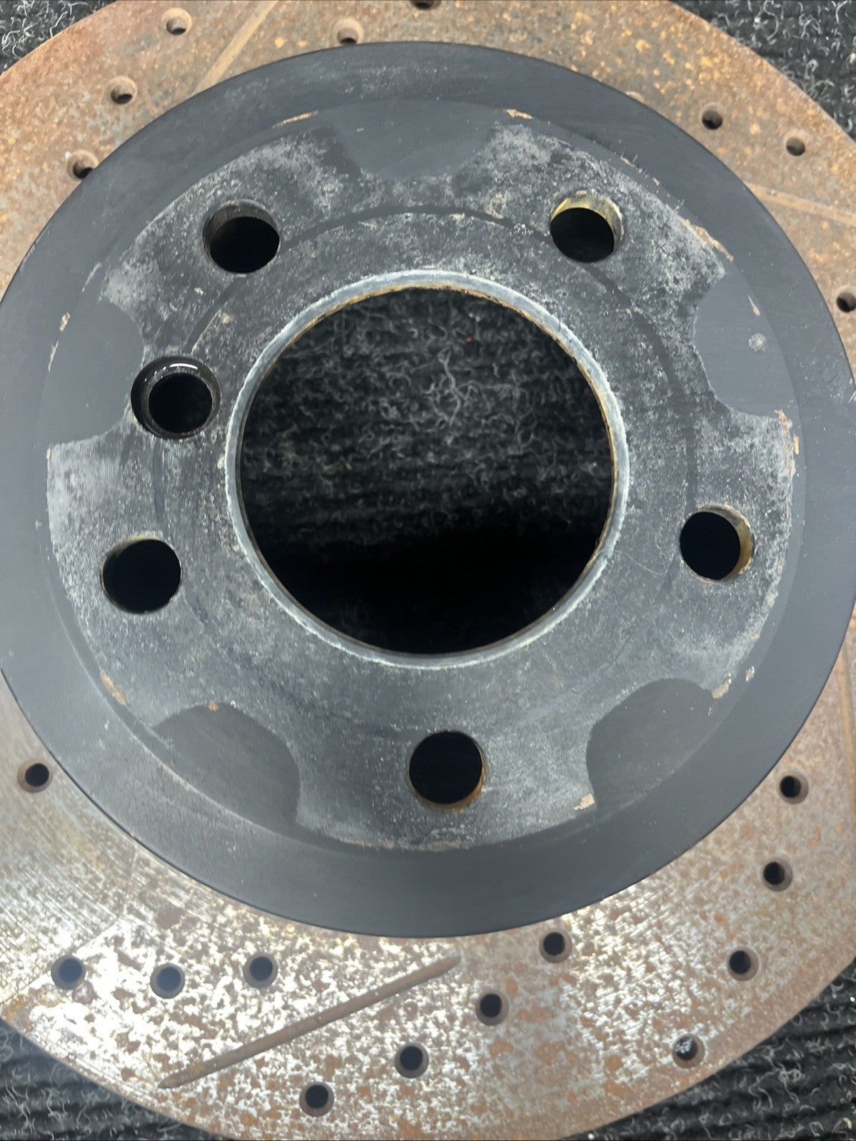 ☑️ BMW 135i ECS Tuning Cross-Drilled Slotted Semi-Floating Brake Rotor FULL SET