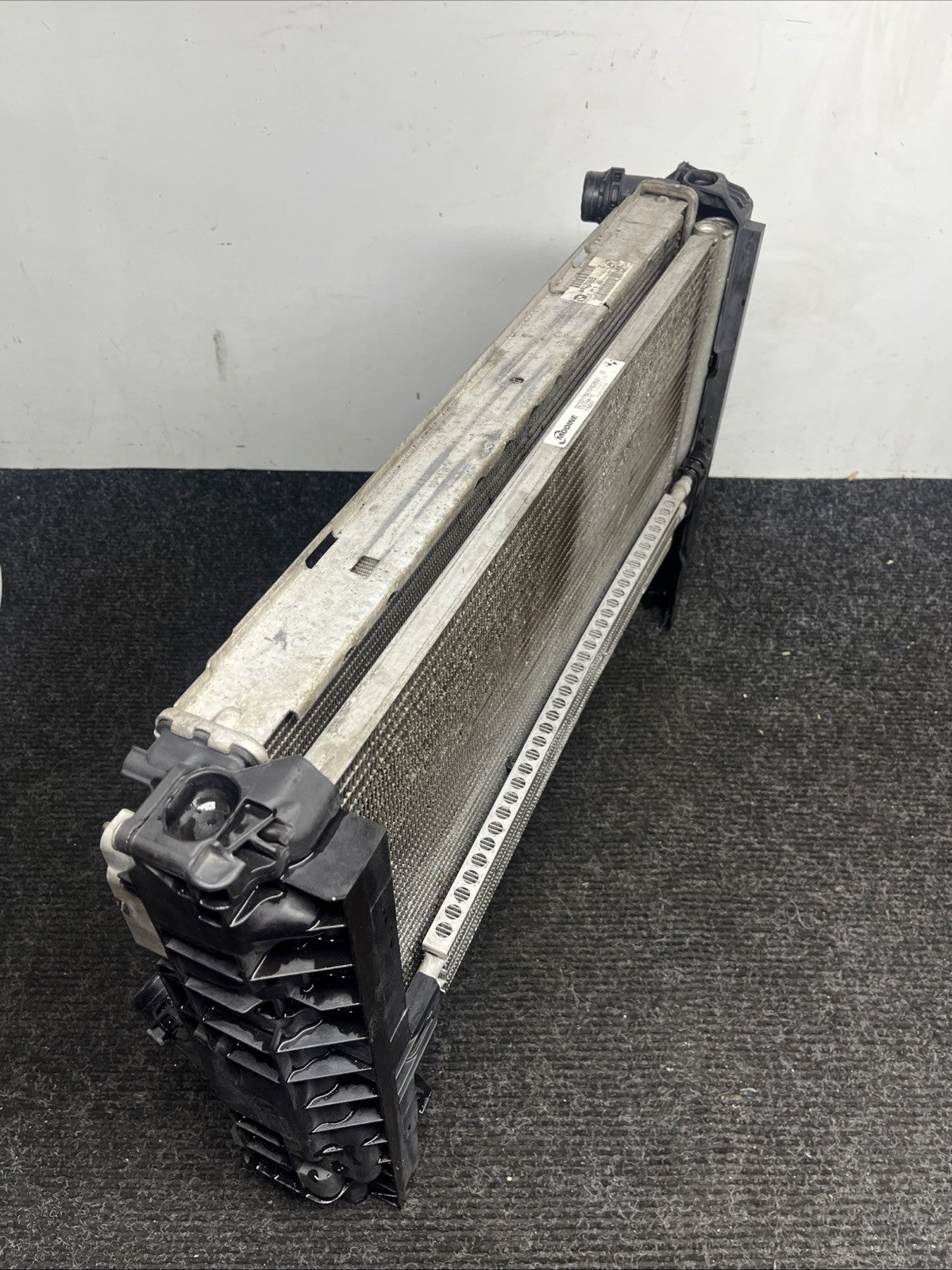 ☑️ 07-13 BMW E92 N54 335i RADIATOR A/T TRANSMISSION OIL COOLER W CONDENSER OEM