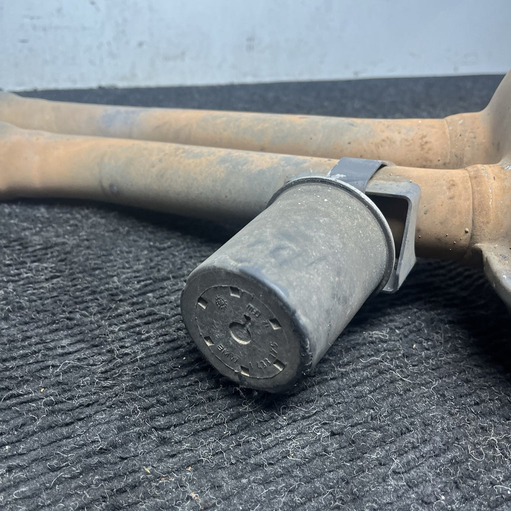 ☑️ 96-99 BMW E36 328i SEDAN M52 REAR EXHAUST MUFFLER W EXHAUST FLAP OEM