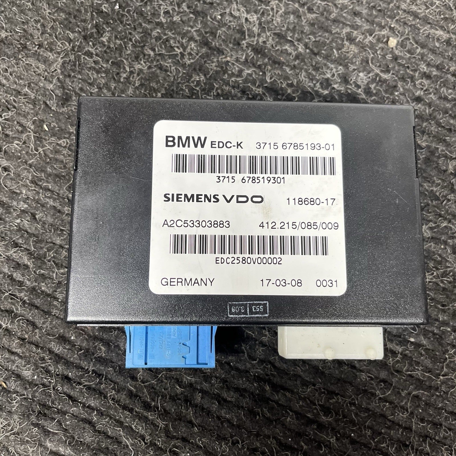 ☑️ 08-10 BMW E90 E91 E92 E93 M3 EDC Suspension Control Unit 6785193