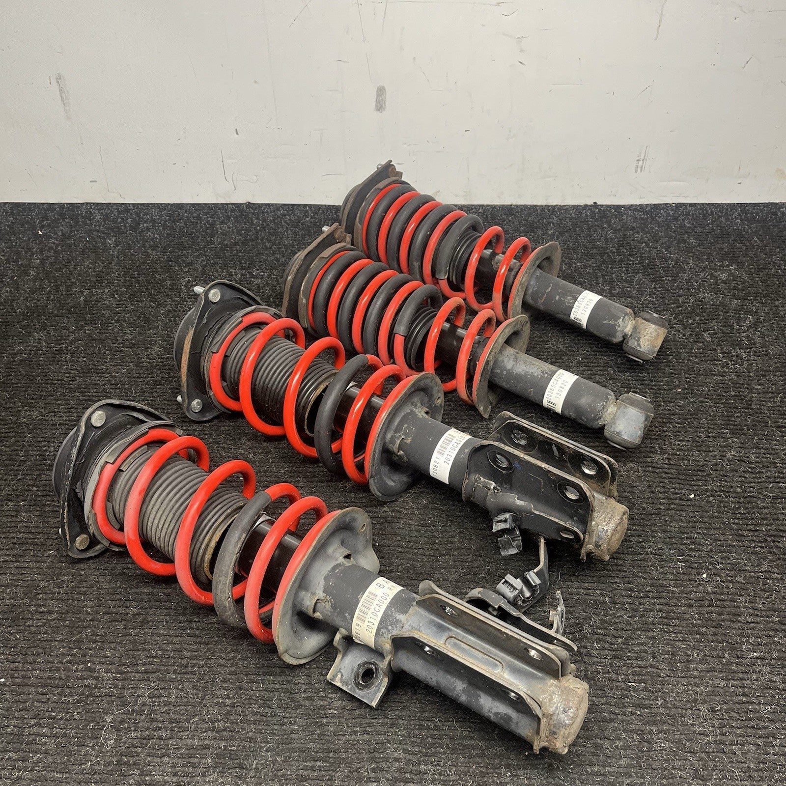 ☑️ 13-20 Subaru BRZ Scion FR-S 86 OEM Shock Struts Absorbers / SPORTLINE Springs
