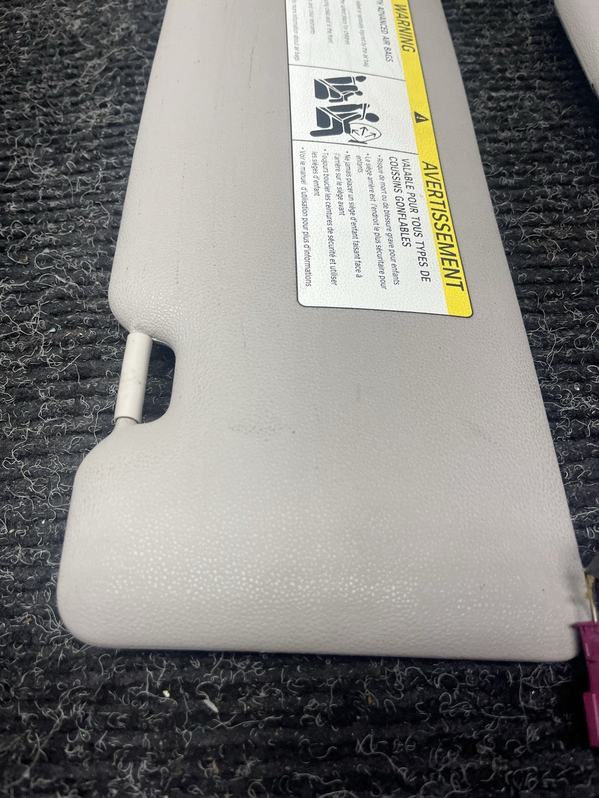 ☑️ 2006-2013 BMW E82 Sun Visor Shade Set Visors Left Right Pair Gray OEM