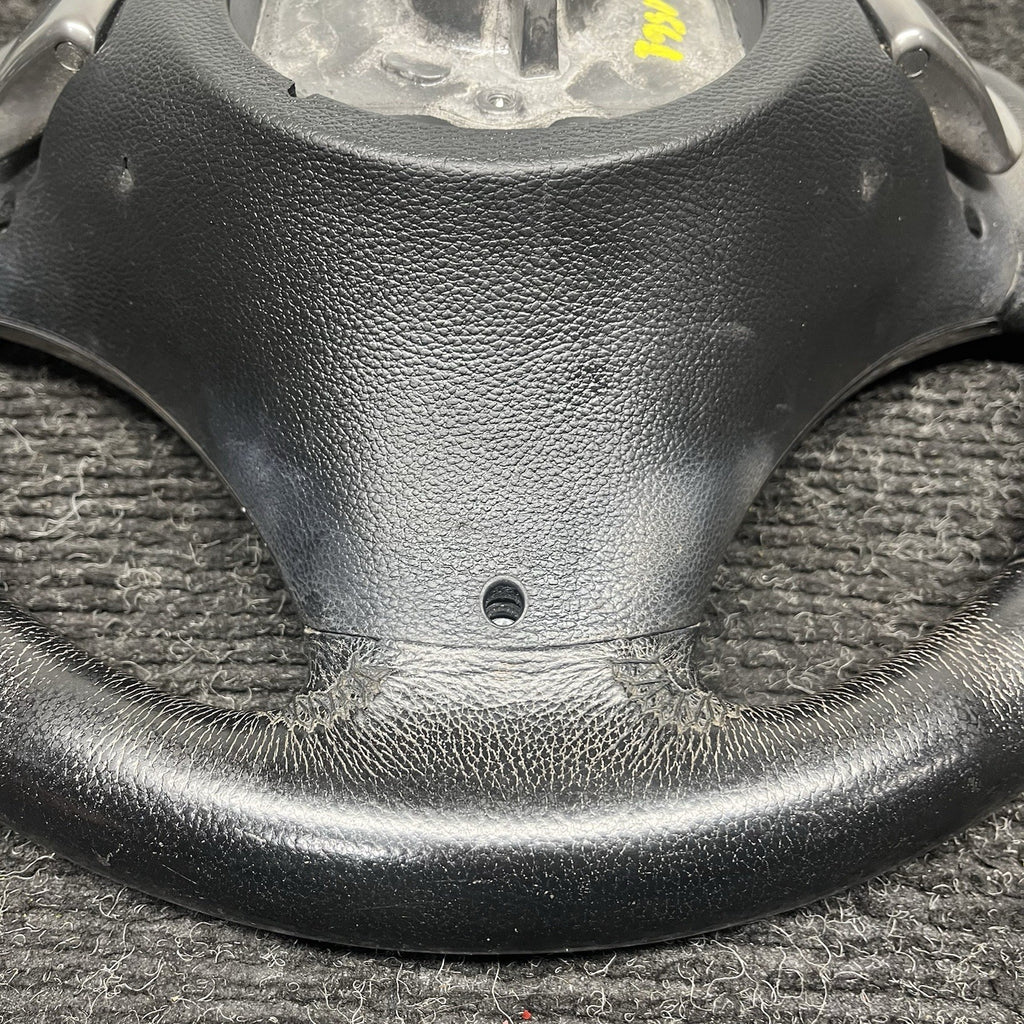 ☑️ 06-10 OEM BMW E92 E93 335 Sport Steering Wheel Black LEATHER w/ Paddles