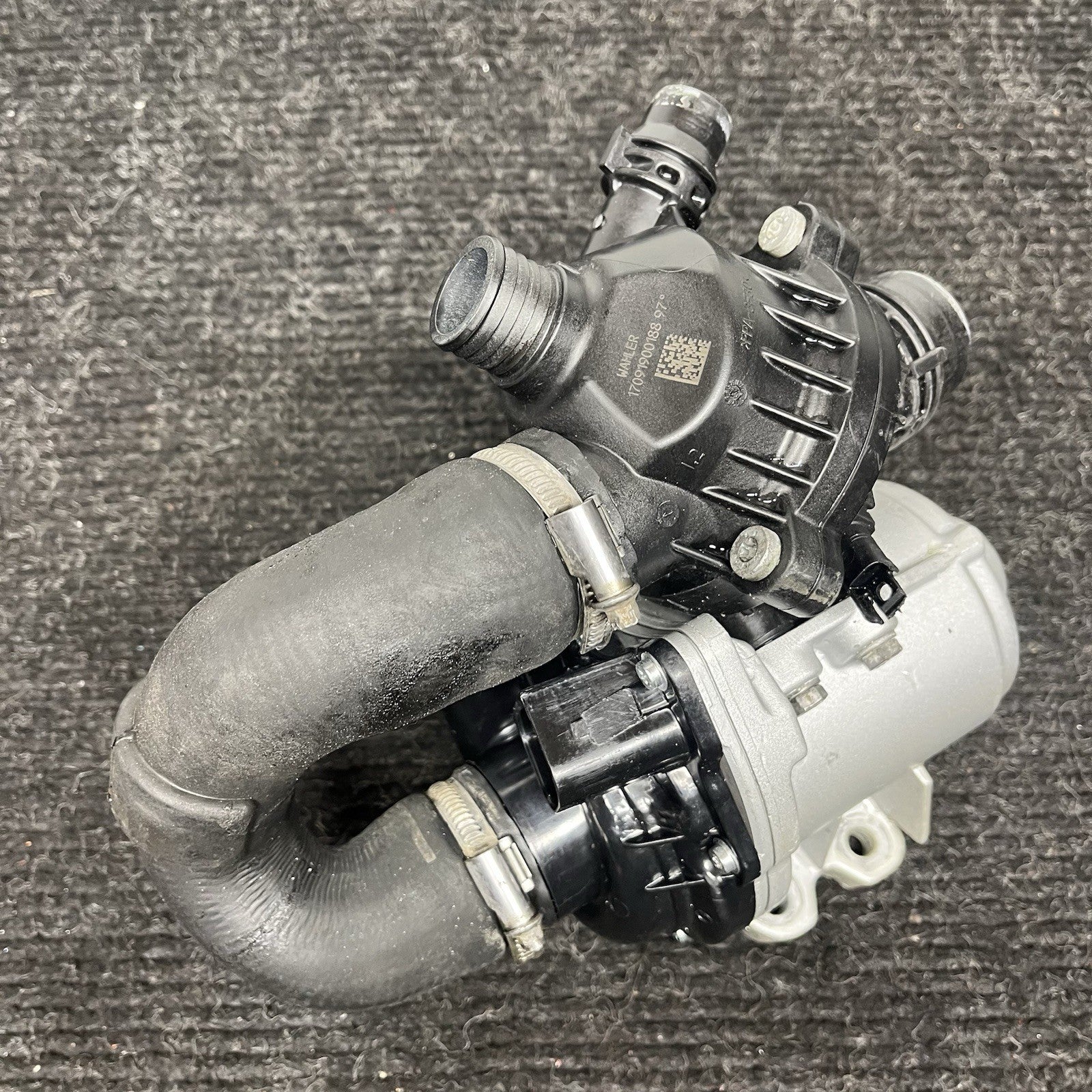 ☑️LOW MILES! BMW E82 E90 E92 F10 N54 N55 Electric Metal Water Pump W/ Thermostat