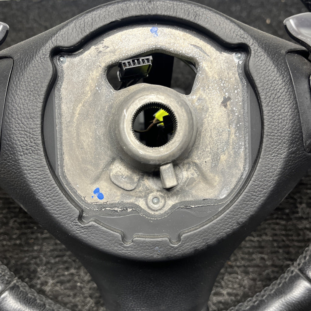 ☑️ OEM BMW E82 E88 E90 E92 E93 Sport Steering Wheel Black Leather AT w/ Shifters