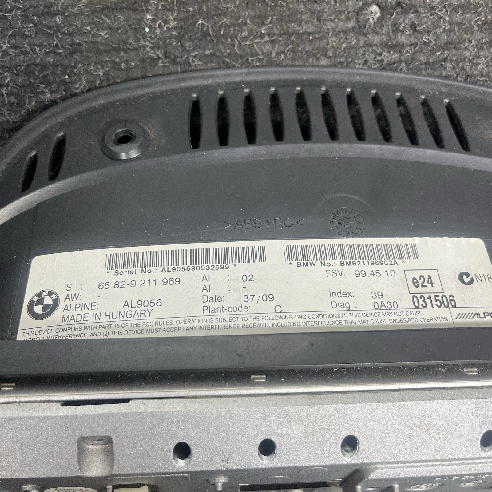 ☑️ 11-13 BMW E90 E92 E93 DASH CIC INFORMATION 8.8" SCREEN DISPLAY 9211969 OEM