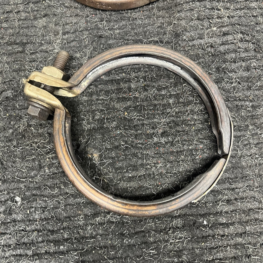 ☑️ 07-13 BMW 335xi 335i Turbo N54 N55 E90 E92 Turbo Exhaust Screw Clamp Pair OEM