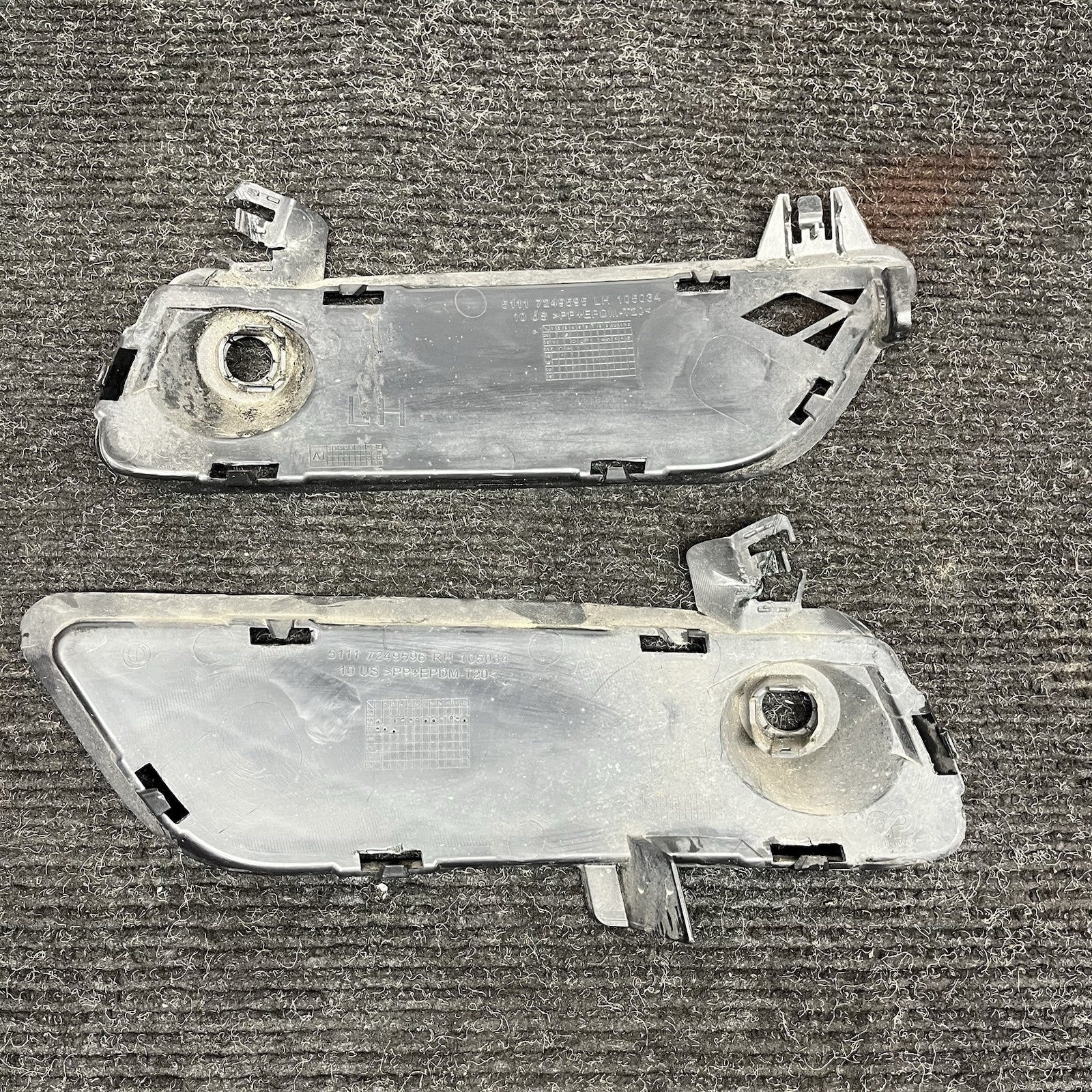☑️ 11-14 BMW X3 F25 FRONT LEFT & RIGHT LOWER BUMPER GRILLE TRIM SET 2 (FOR PDC)
