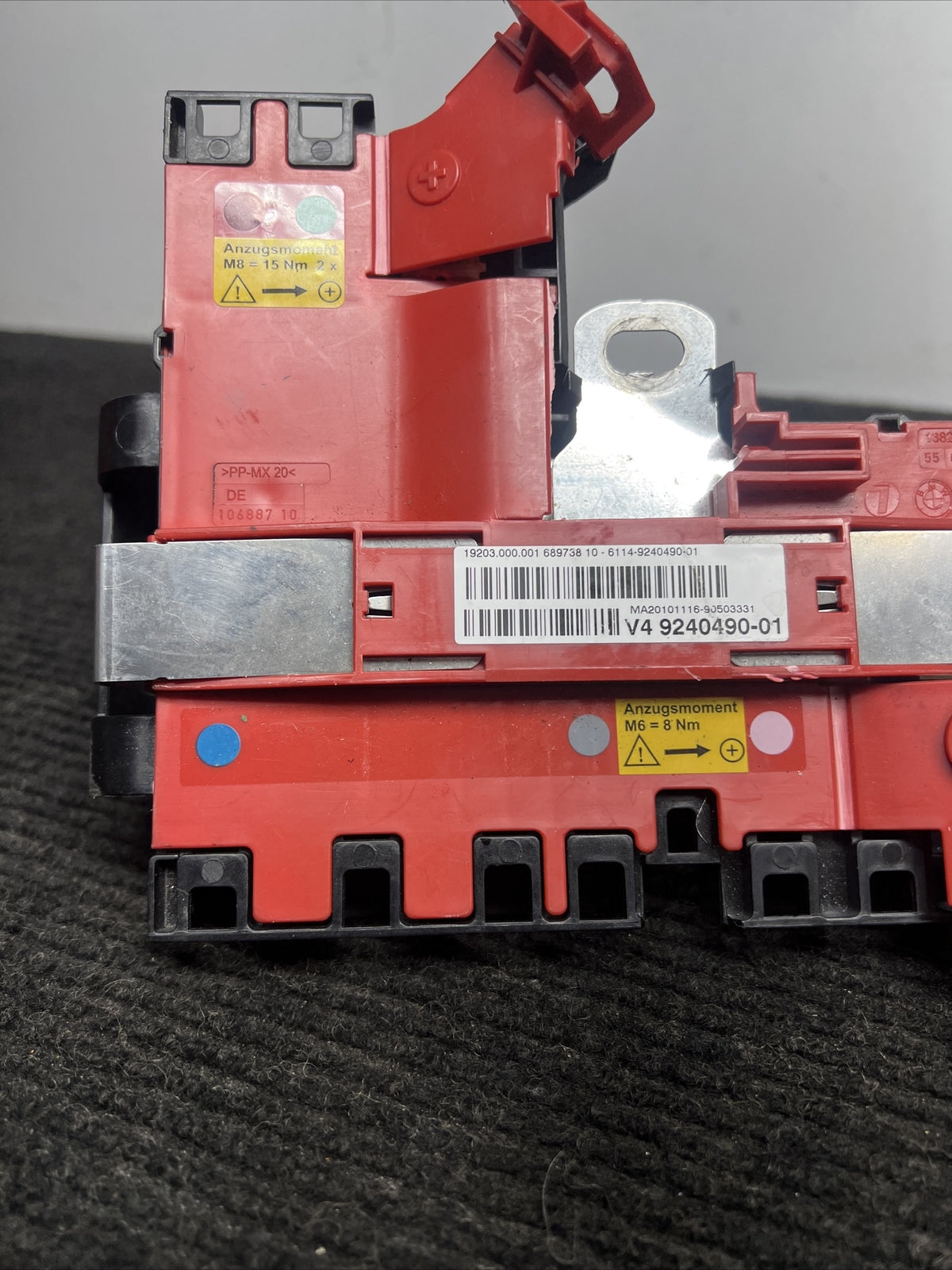 ☑️ BMW F10 F06 F12 F13 F01 F02 POSITIVE BATTERY TERMINAL 9240490 OEM