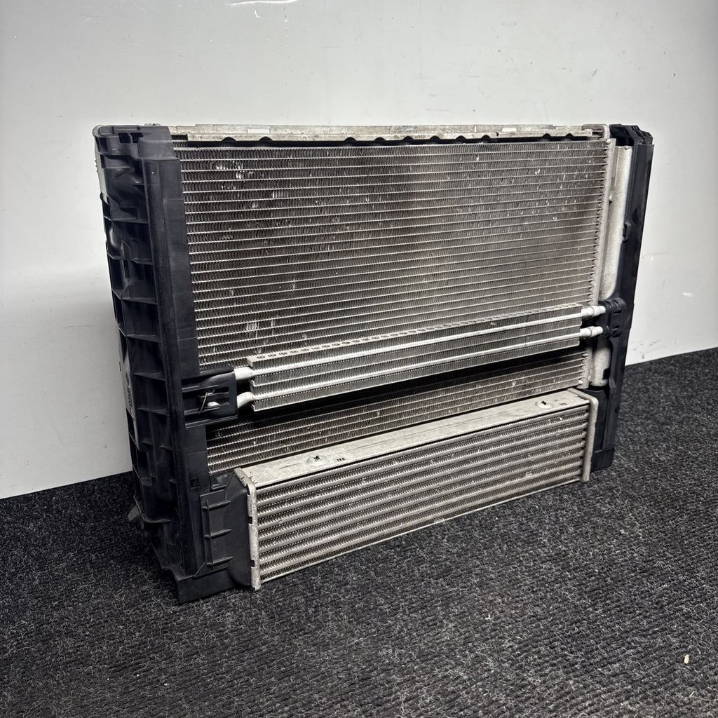 ☑️ 07-13 BMW E82 E90 E92 E93 N54 N55 Radiator Condenser Intercooler Complete 72k